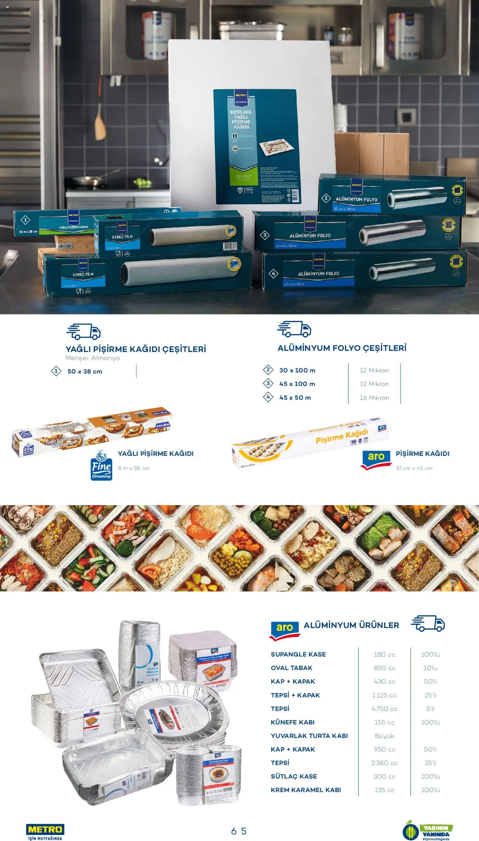 Metro - Sürdürülebilir Ürünler Kataloğu - 28.07.2025 tarihinden itibaren geçerlidir | Sayfa: 65 | Ürünler: Kaşe, Krem, Tepsi