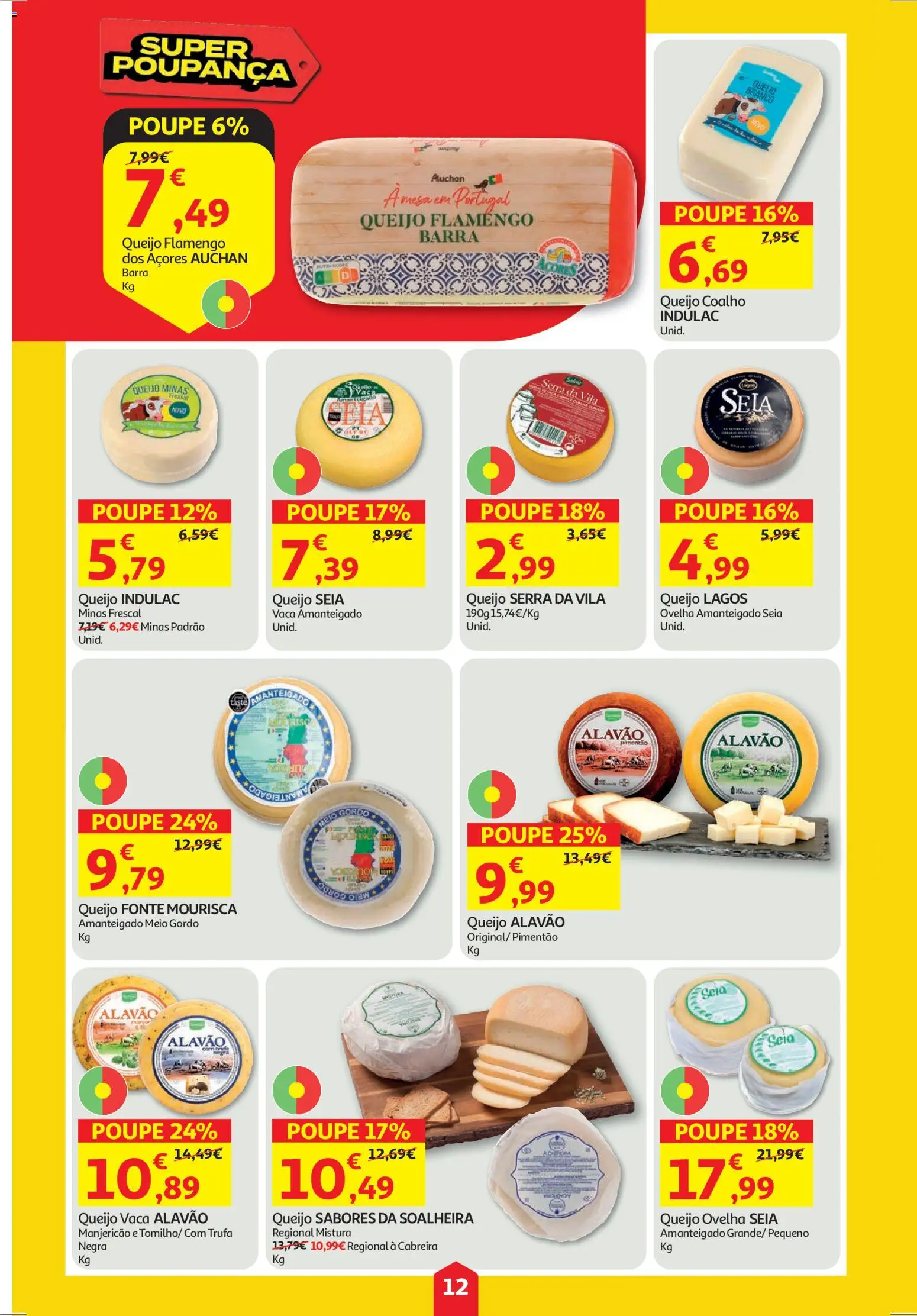 Auchan folheto │ válido de 23.10.2025 | Página: 12 | Produtos: Pimentão, Queijo
