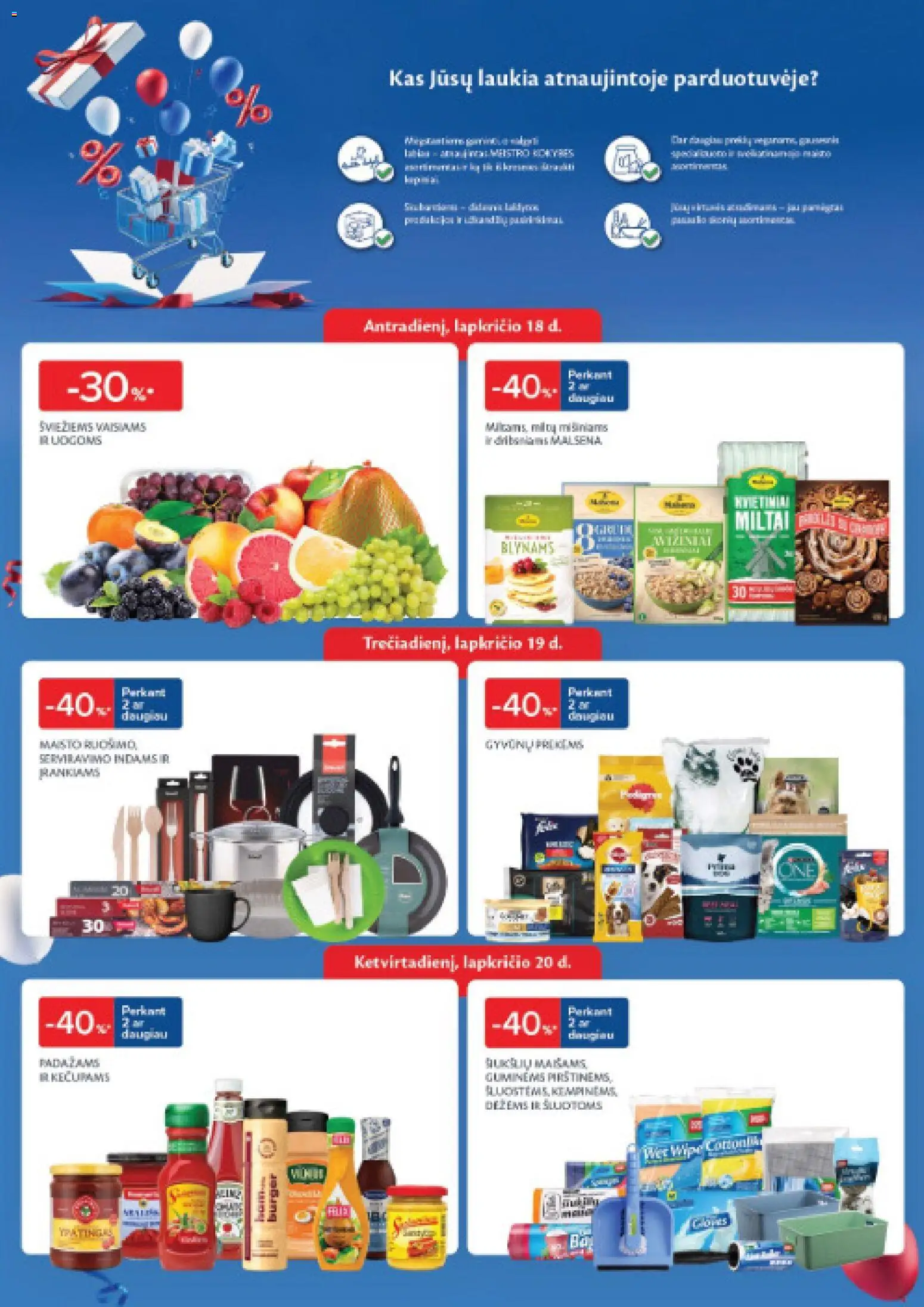 MAXIMA akcijos nuo 18.11.2025 | Puslapis: 2 | Prekių: Indai, Bandelės, Dribsniai, Kečupas