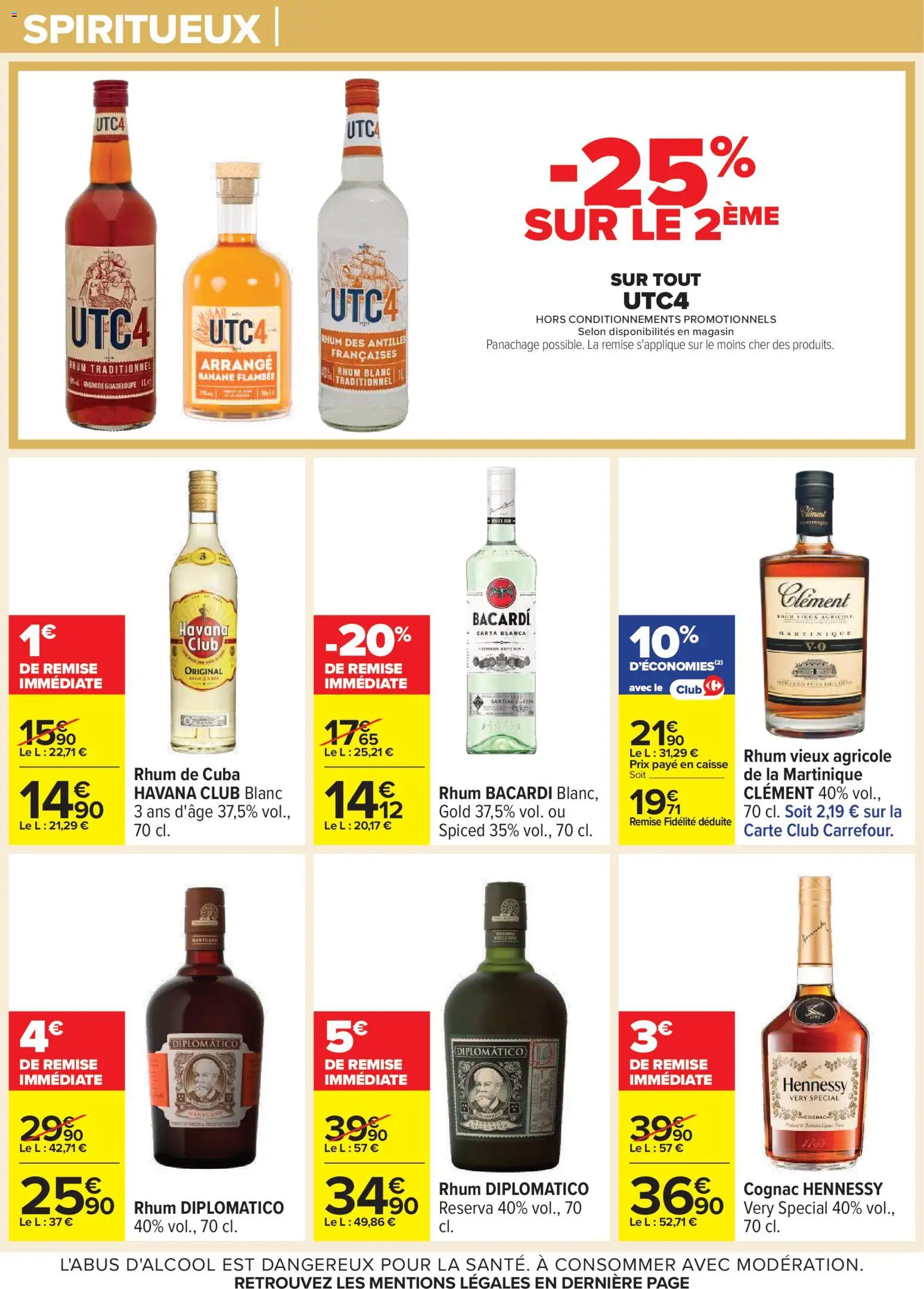 {H1} | Page: 13 | Produits: Rhum, Cognac, Rhum blanc traditionnel, Banane