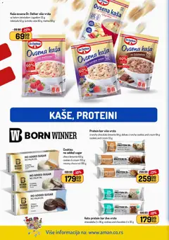 Aman katalog - pregled Aman kataloga - važi od 30.03.2026 | Strana: 24 | Proizvode: Ovsena kaša, Dr. Oetker, Malina, Čokolada