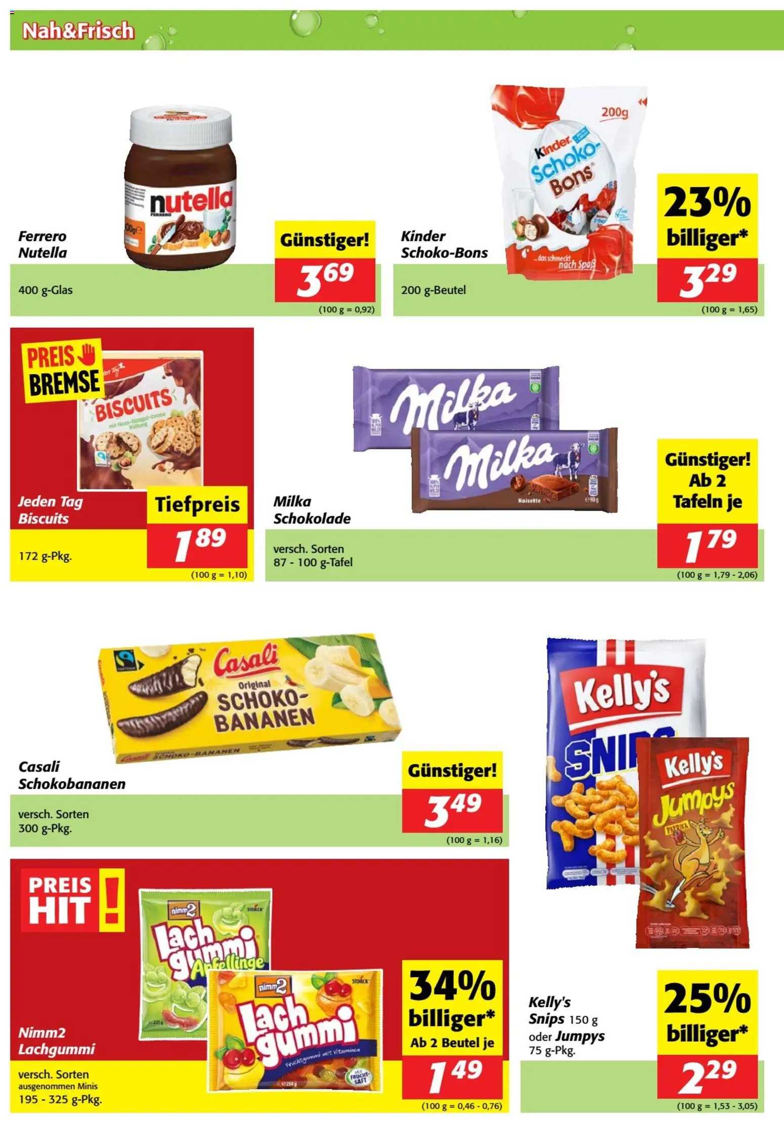Nah und Frisch Flugblatt gültig ab 14.01.2026 | Seite: 6 | Produkte: Schokolade, Bananen