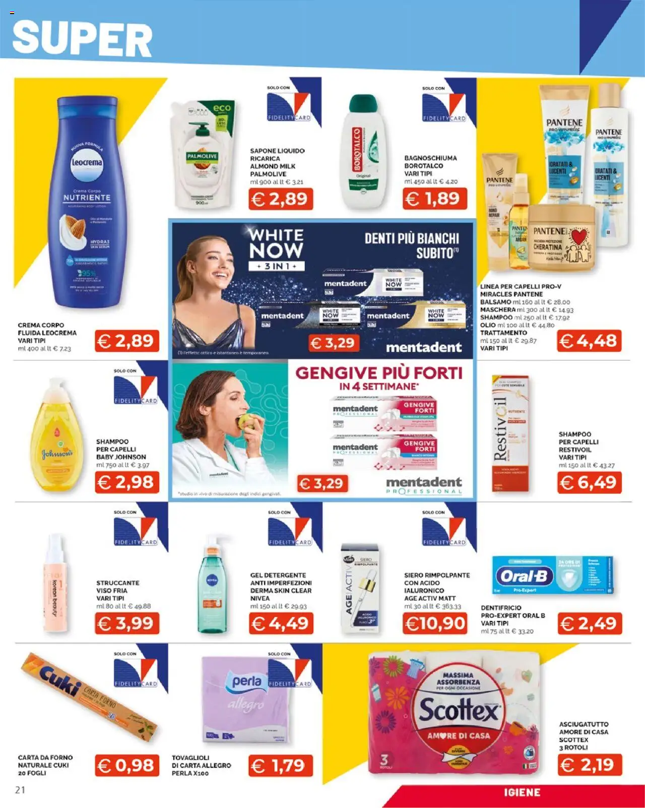 Volantino Mercatò del 13.10.2025 | Pagina: 21 | Prodotti: Crema, Struccante, Detergente, Asciugatutto