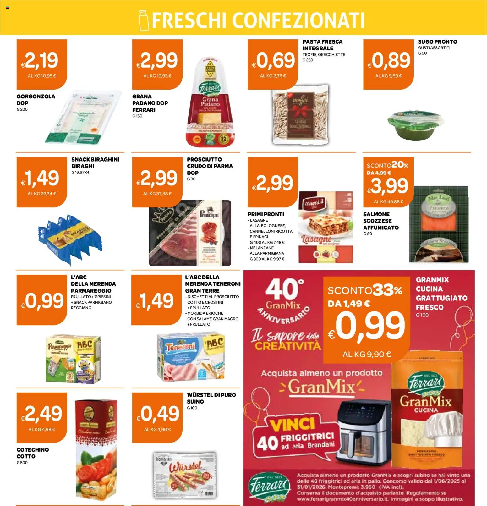 Volantino Ekom del 18.11.2025 | Pagina: 9 | Prodotti: Spinaci, Crostini, Parmigiano, Gorgonzola