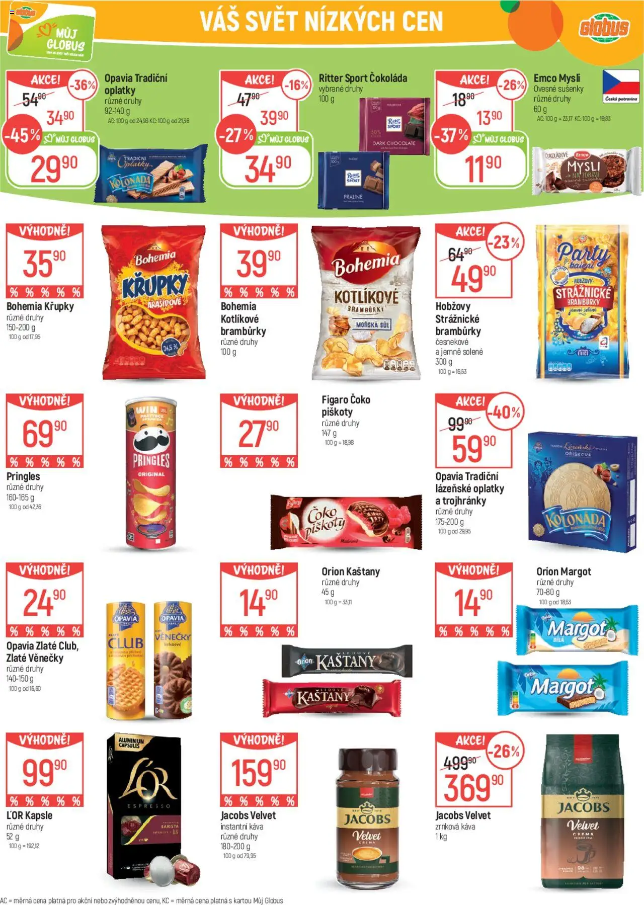Globus leták od 25.06.2025 | Strana: 23 | Produkty: Káva Velvet, Čokoláda, Piškoty, Zrnková káva