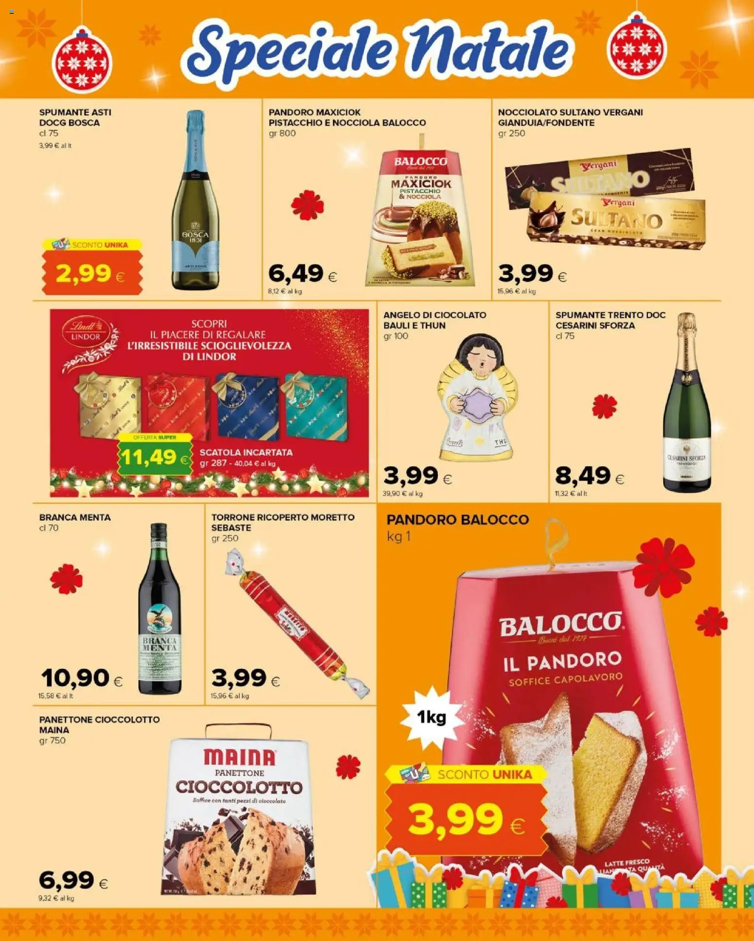 Volantino Tigre del 15.12.2025 | Pagina: 3 | Prodotti: Latte, Pandoro, Spumante, Menta