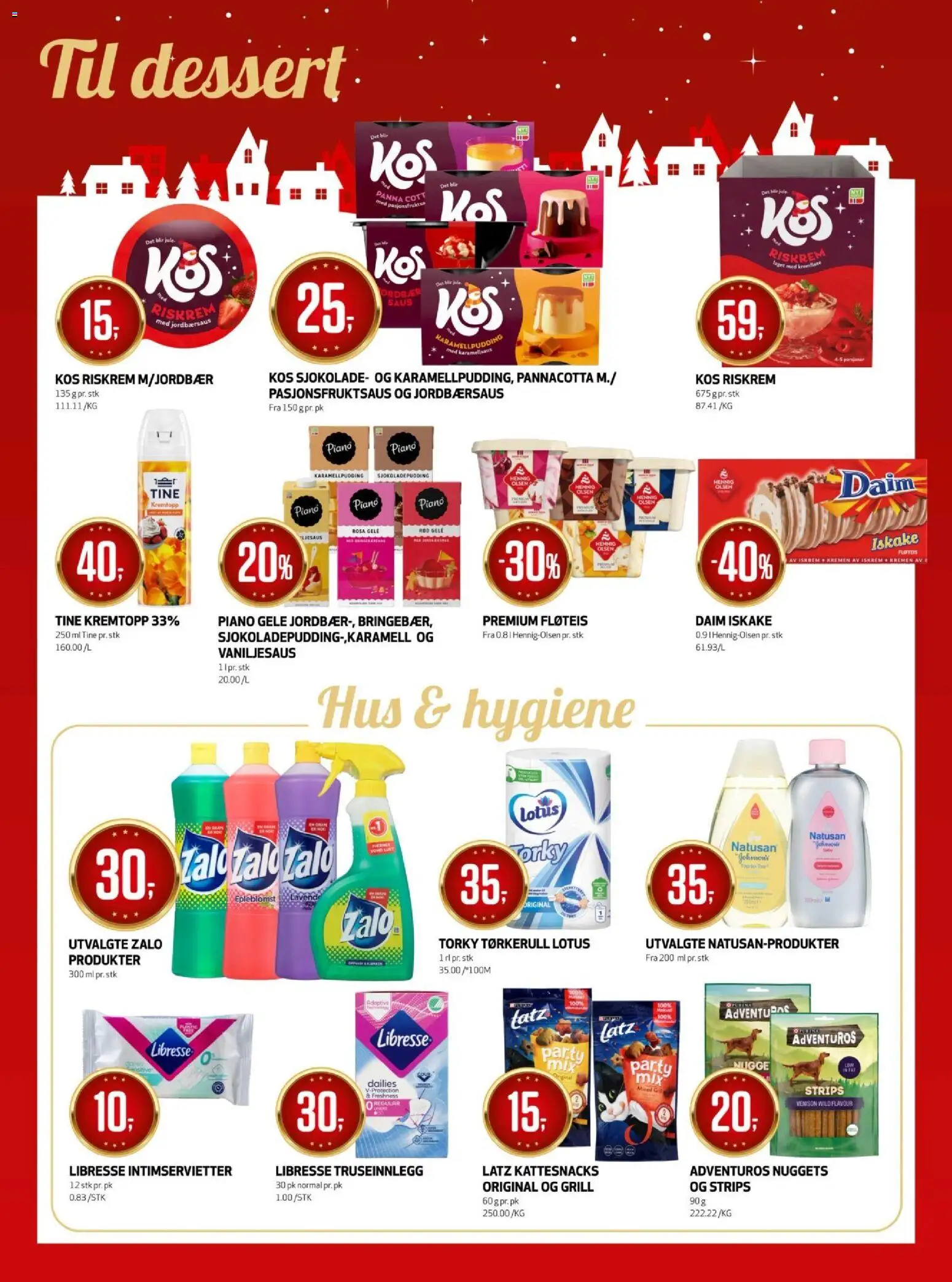 {H1} | Side: 20 | Produkter: Truseinnlegg, Sjokolade, Cratiță, Saus