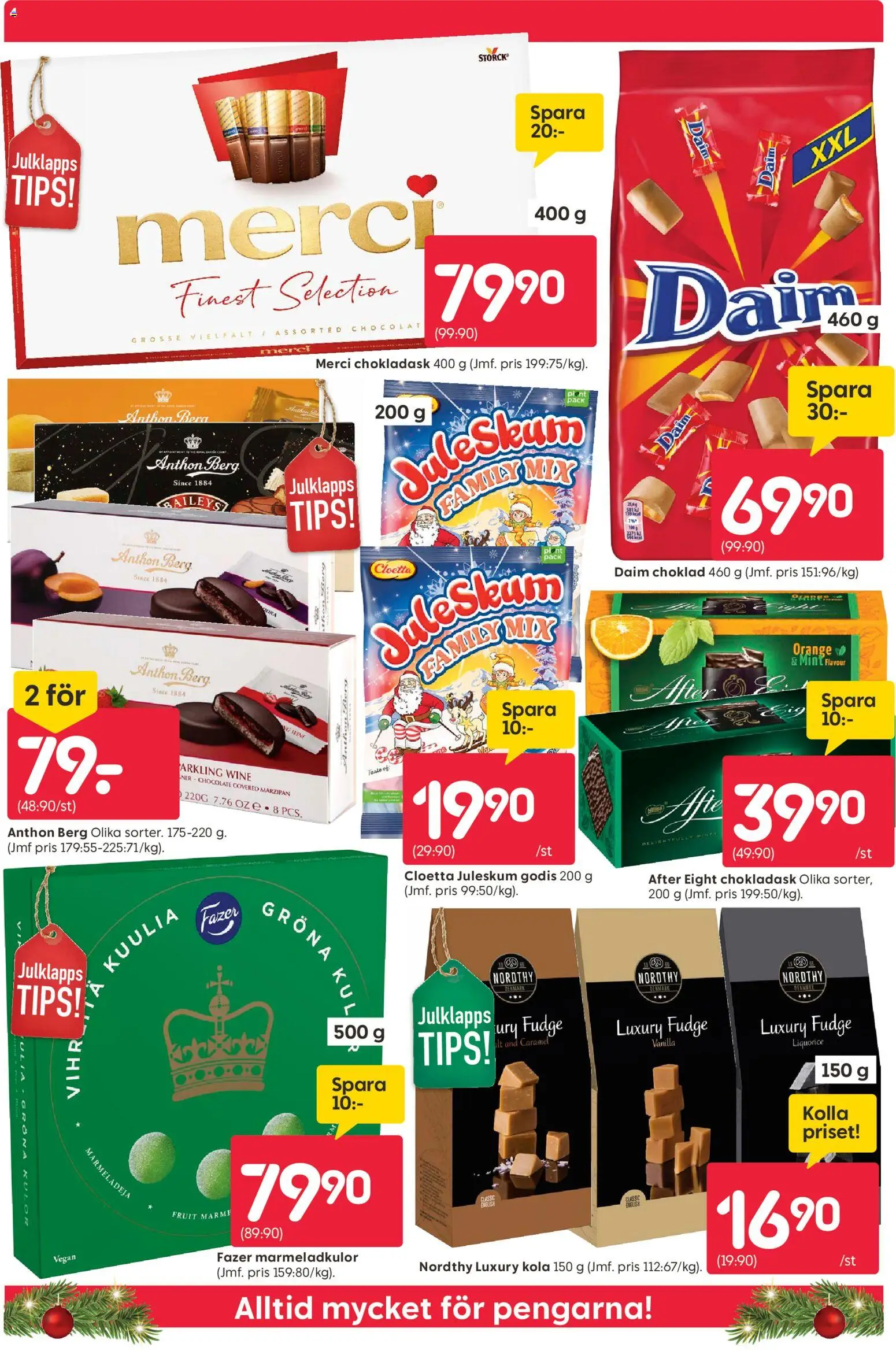 Rusta reklamblad aktuell från 08.12.2025 | Sida: 4 | Produkter: Choklad, Godis