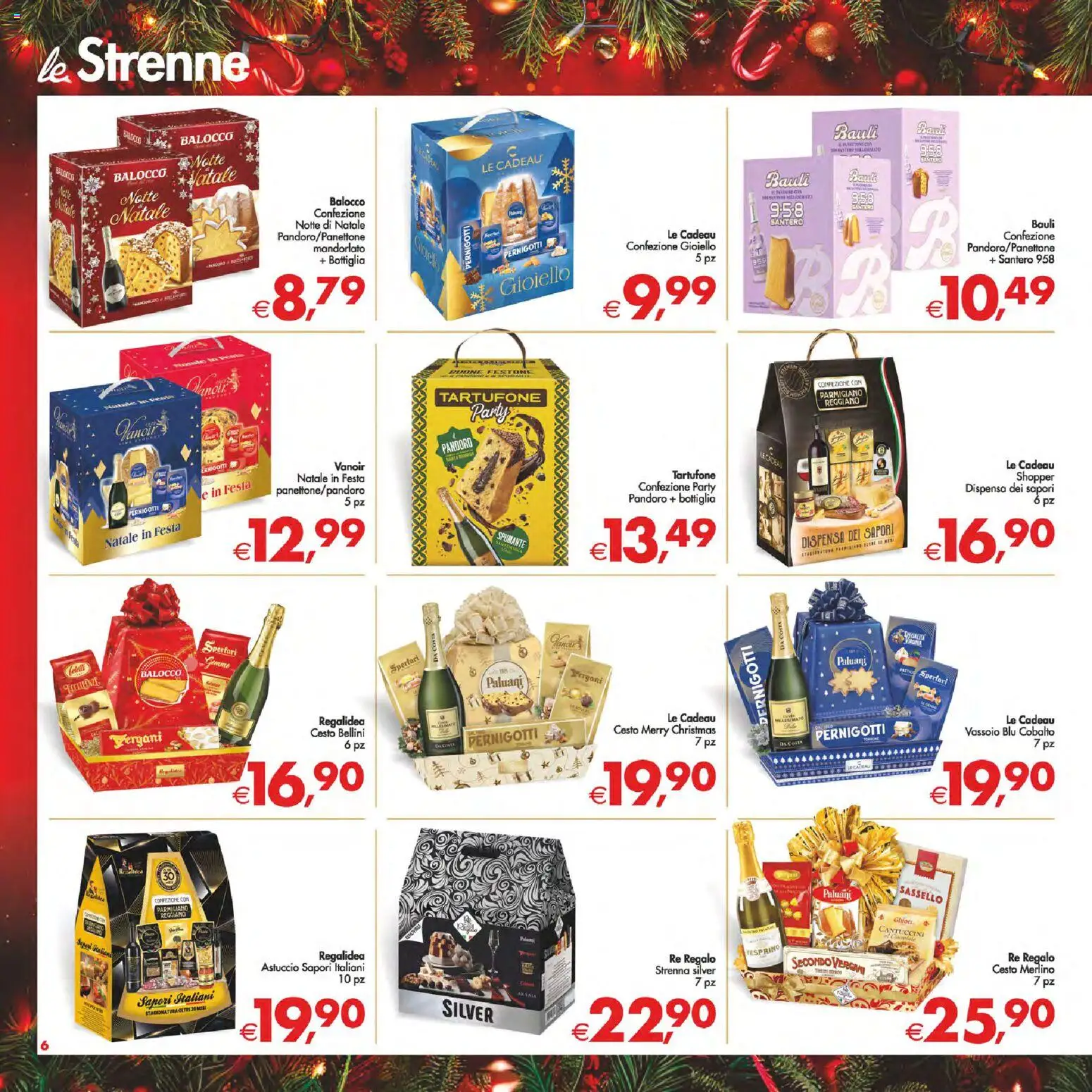 Volantino Decò del 16.12.2025 | Pagina: 6 | Prodotti: Pandoro, Spumante, Parmigiano, Bottiglia