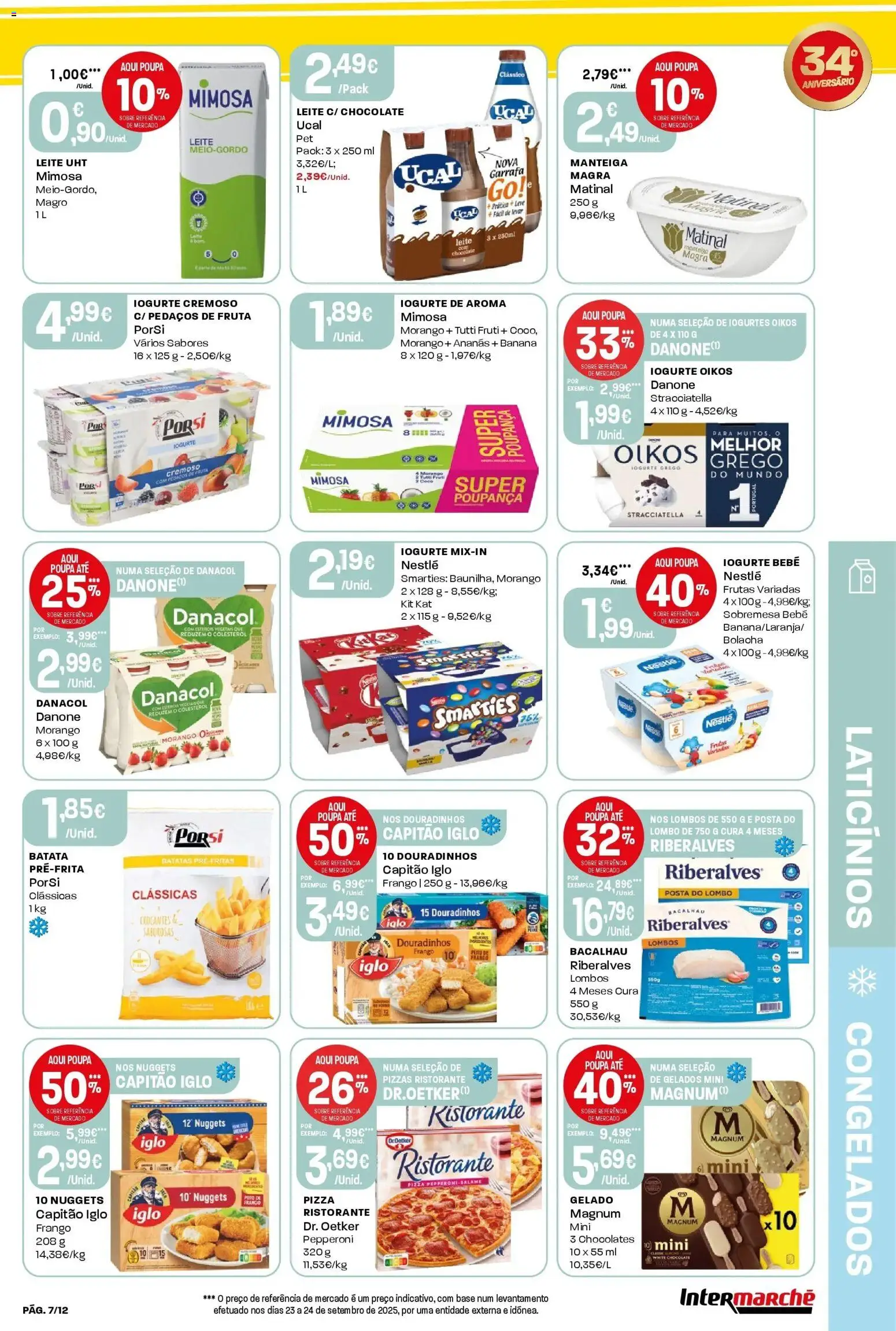 Intermarché - Aniversário à la poupança │ válido de 30.10.2025 | Página: 7 | Produtos: Frango, Capitão iglo, Chocolate, Salame