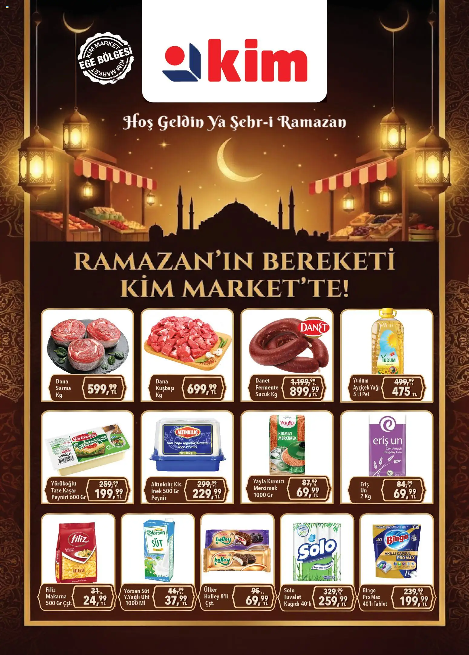 Kim Market Katalog - Ege Insert - 12.02.2026 tarihinden itibaren geçerlidir | Sayfa: 1 | Ürünler: Tuvalet, Süt, Peynir, Makarna