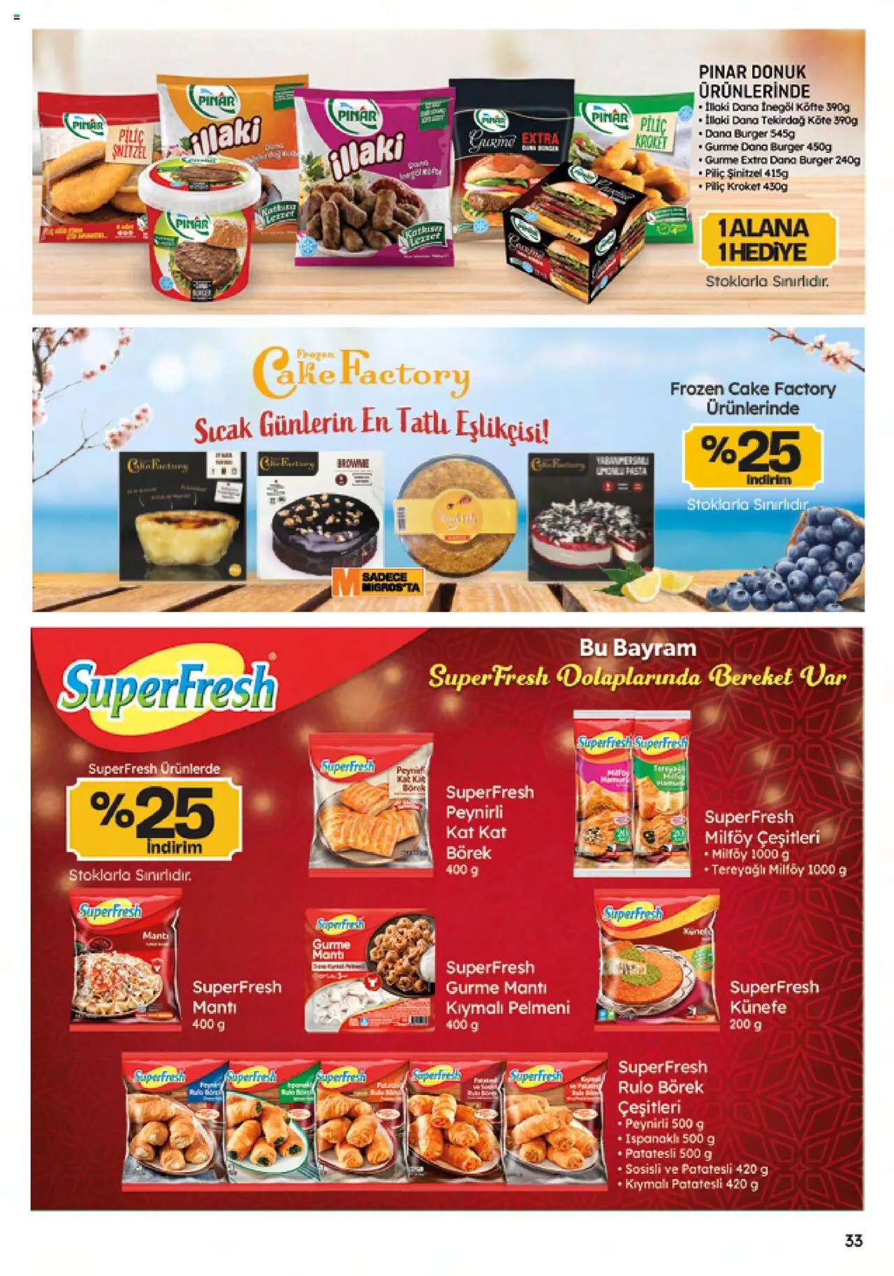 Migros Katalog - Migroskop - 22.05.2025 tarihinden itibaren geçerlidir | Sayfa: 33 | Ürünler: Piliç