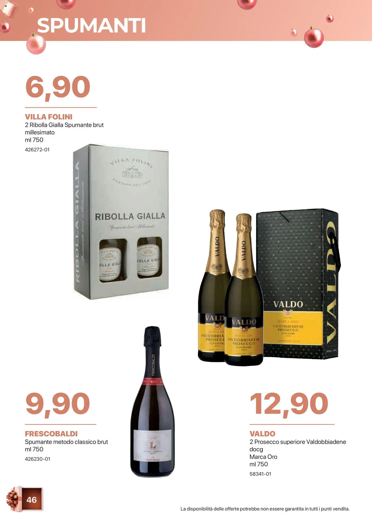 Volantino Sogegross del 05.11.2025 | Pagina: 46 | Prodotti: Prosecco, Spumante