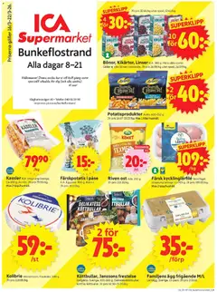 ICA Supermarket - Bunkeflostrand - Förhandsvisning av reklamblad från butik ICA Supermarket aktuell från 16.03.2026