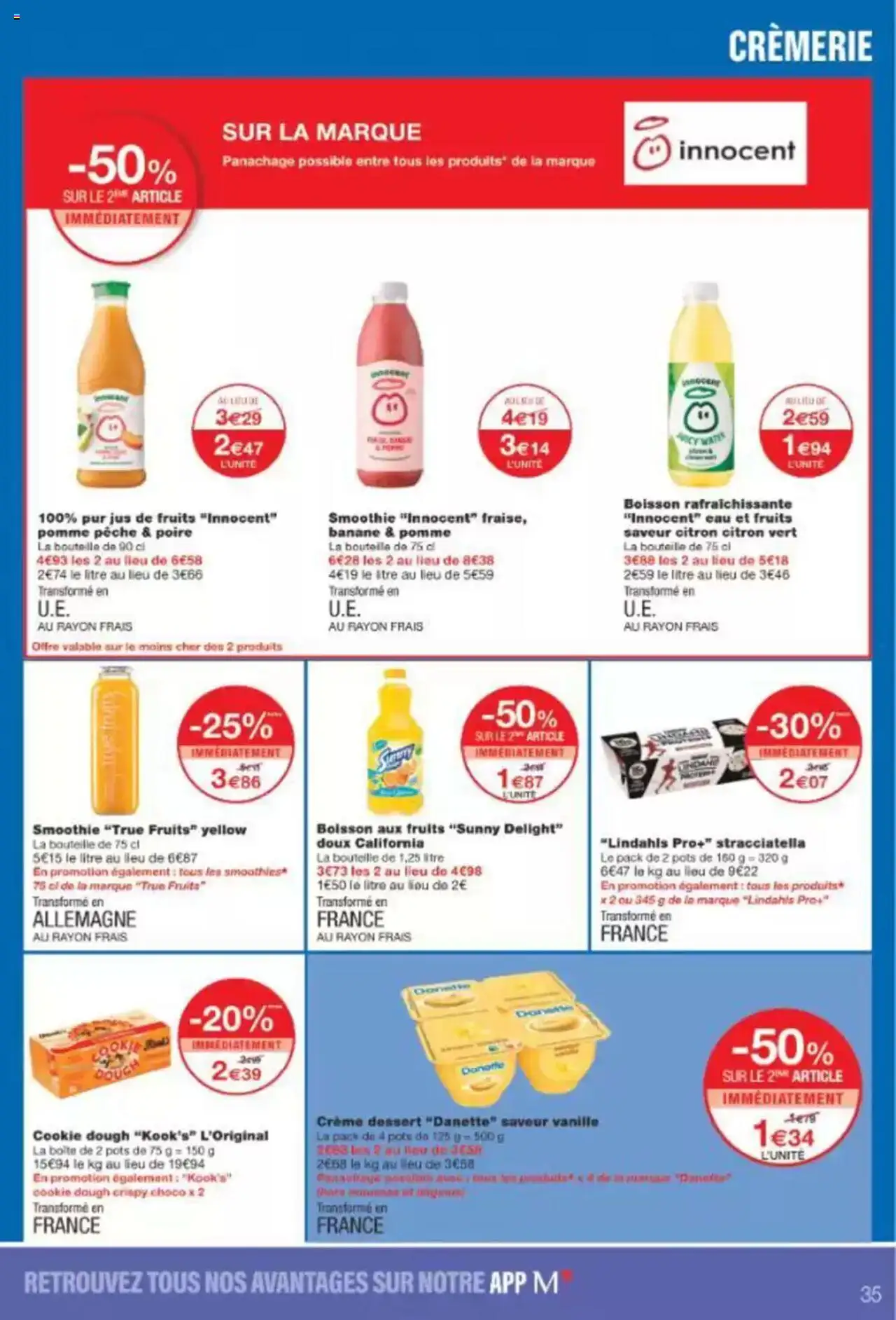  | Page: 35 | Produits: Citron, Citron vert, Banane, Crème