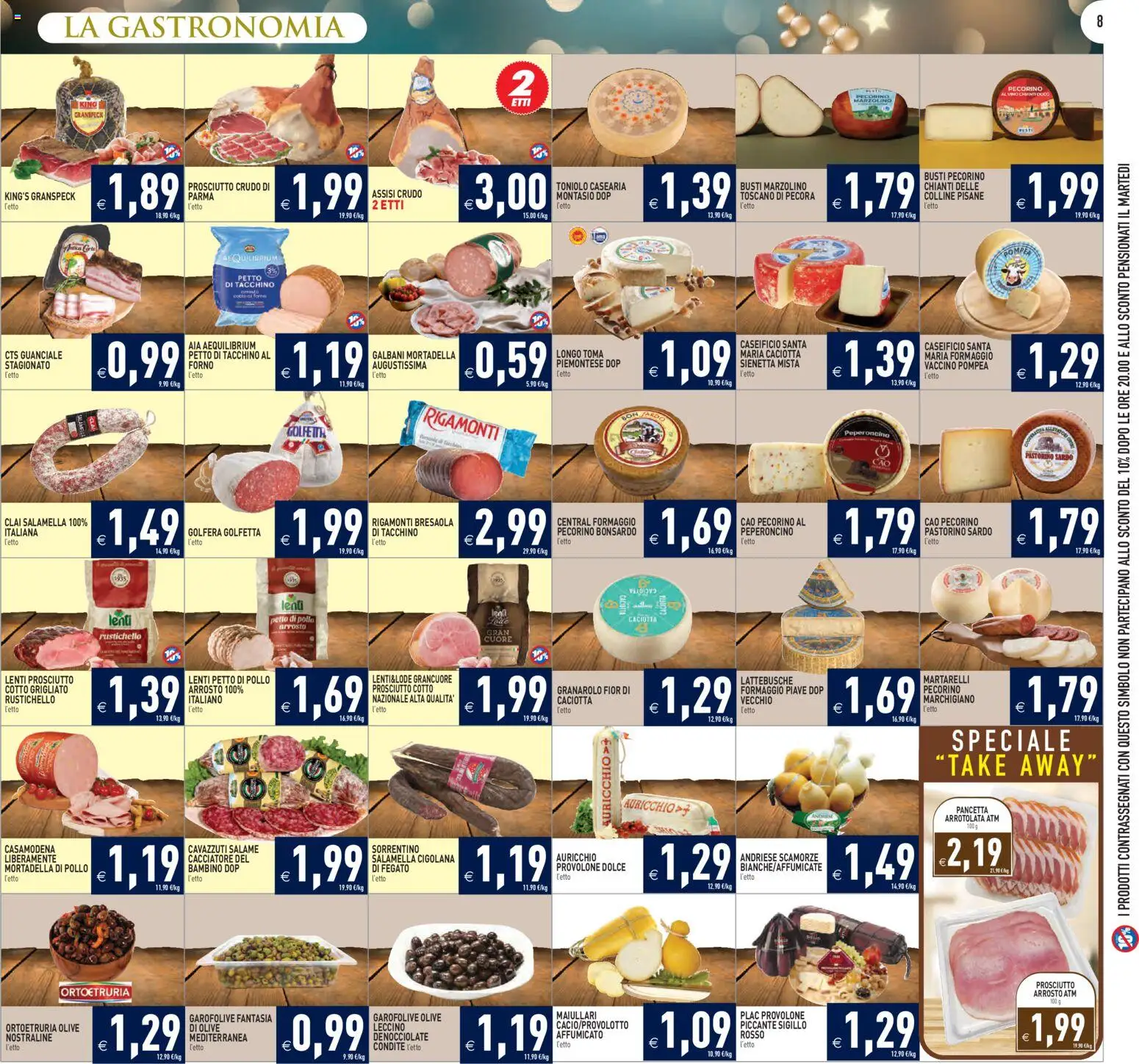 Volantino PIM Supermercati del 27.12.2025 | Pagina: 8 | Prodotti: Salamella, Prosciutto Cotto, Salame, Pancetta