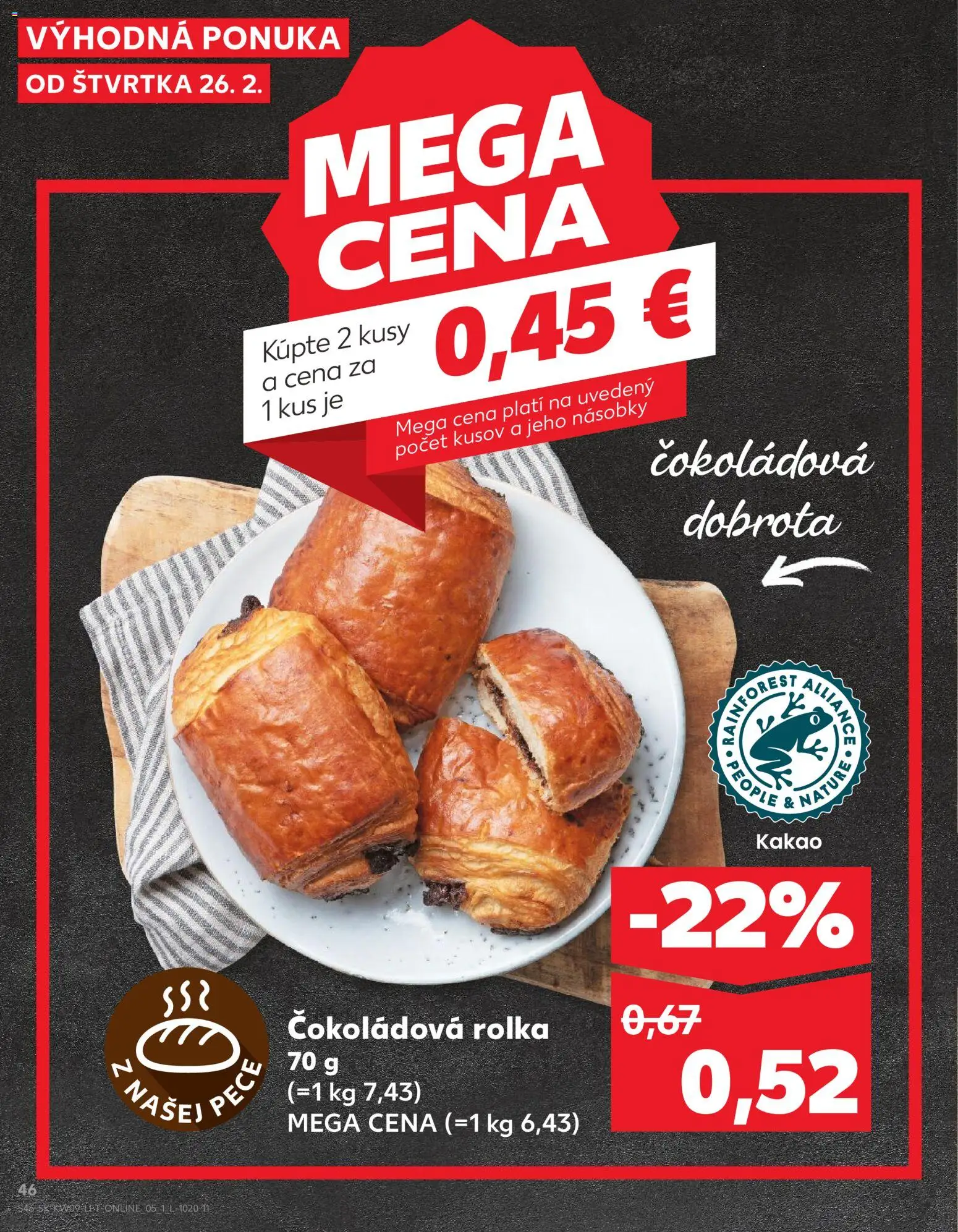 Kaufland SK akciós ujság - amely érvényes a következő dátumtól: 26.02.2026 | Oldal: 46