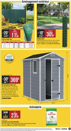 Bricorama - Prévisualisation de Bricorama catalogue valide à partir de 04.02.2026 | Page: 11 | Produits: Mètre, Porte, Croquettes pour chien, Abri de jardin