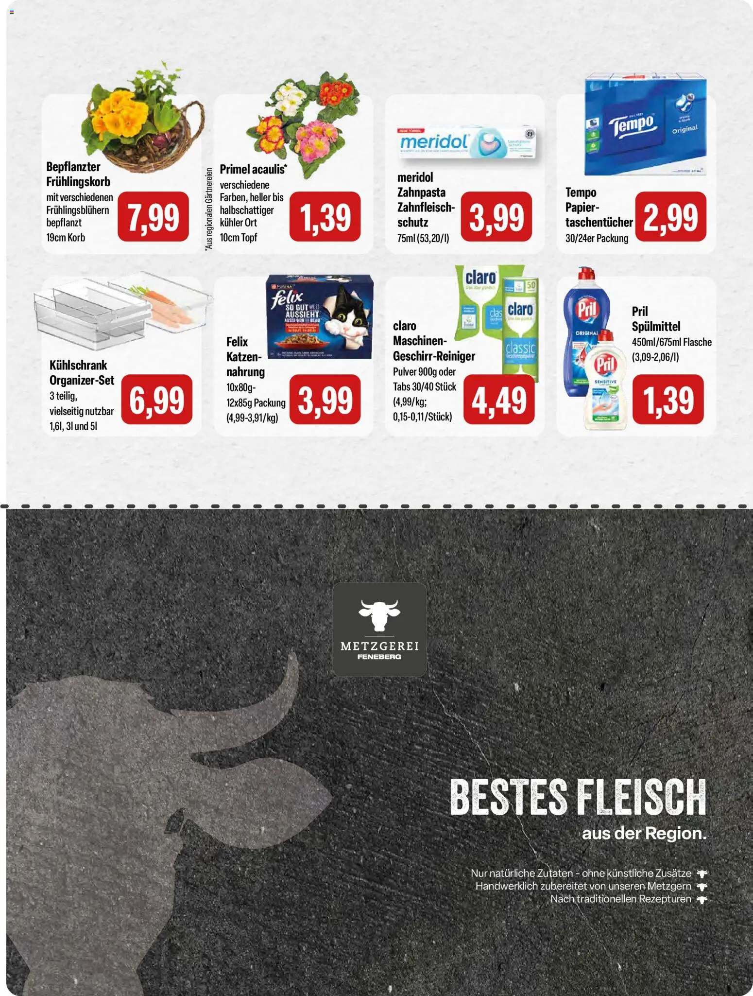 Feneberg Angebote – gültig ab 29.01.2026 | Seite: 15 | Produkte: Korb, Kühlschrank, Zahnpasta, Fleisch