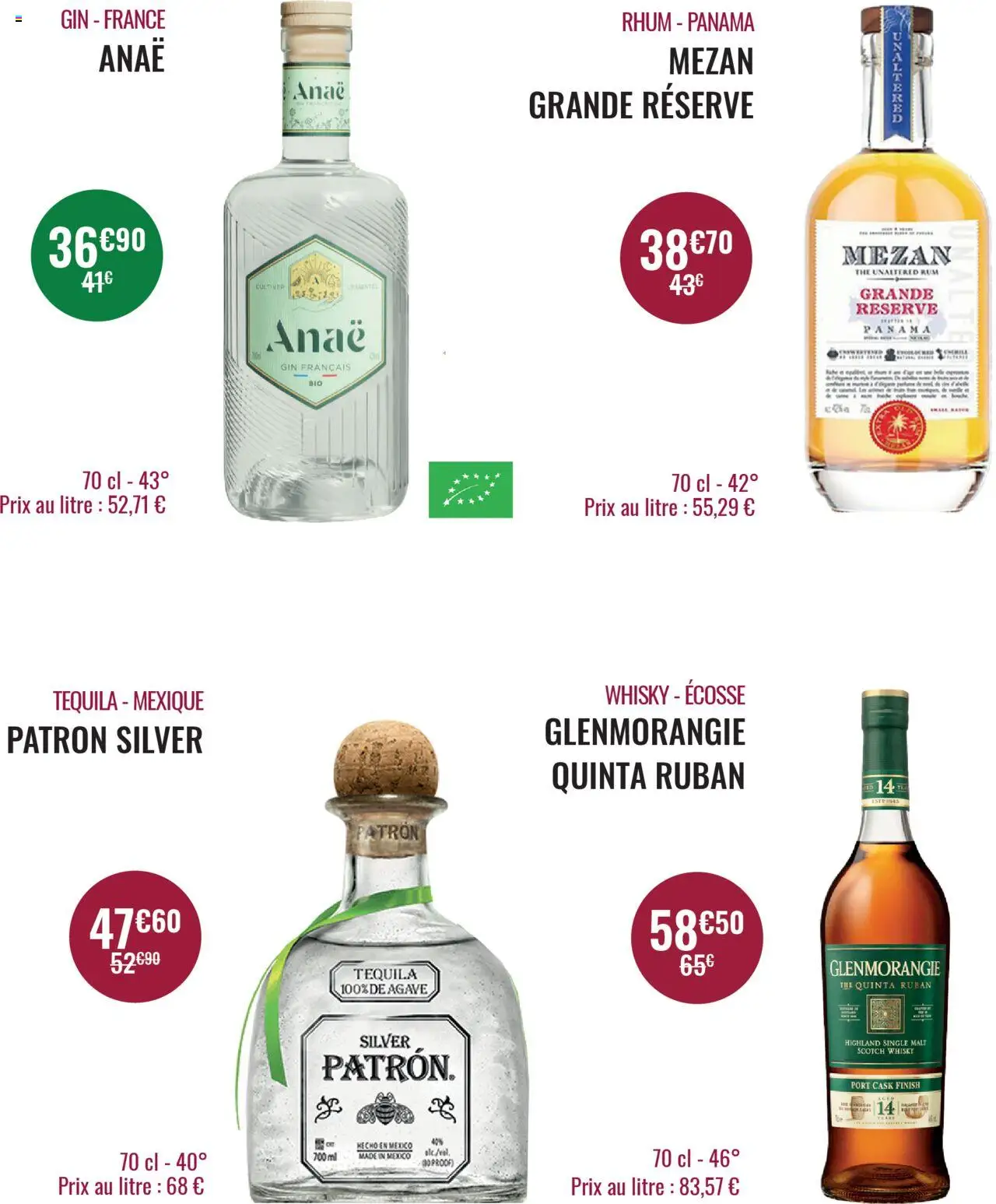  | Page: 30 | Produits: Whisky, Rhum, Tequila, Gin