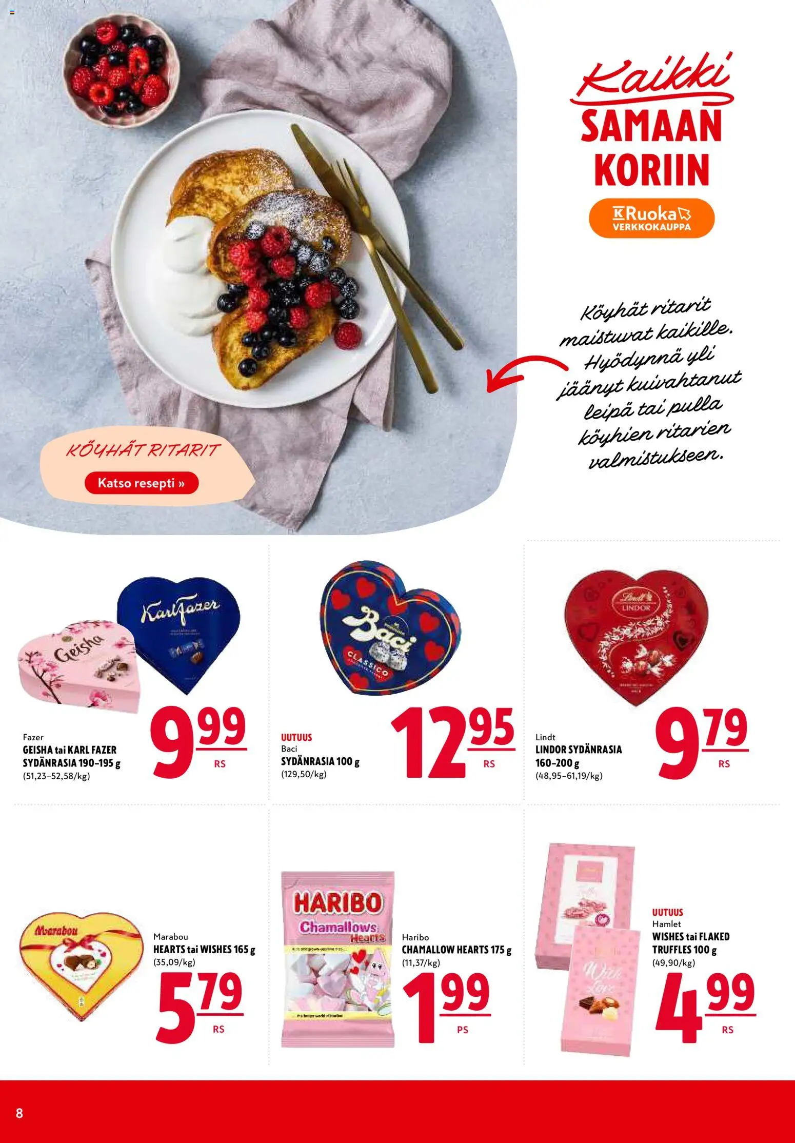 K-Citymarket tarjoukset – voimassa 19.02.2026 alkaen | Sivu: 8 | Tuotteet: Leipä, Pulla