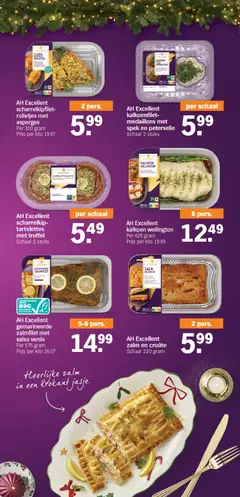 AH Excellent scharrelkipfilet-rolletjes met asperges, Scharrelkipfilet-rolletjes met asperges, 300 gram - Voorbeeld van een folder van Albert Heijn, geldig van 27.12.2025 | Pagina: 46
