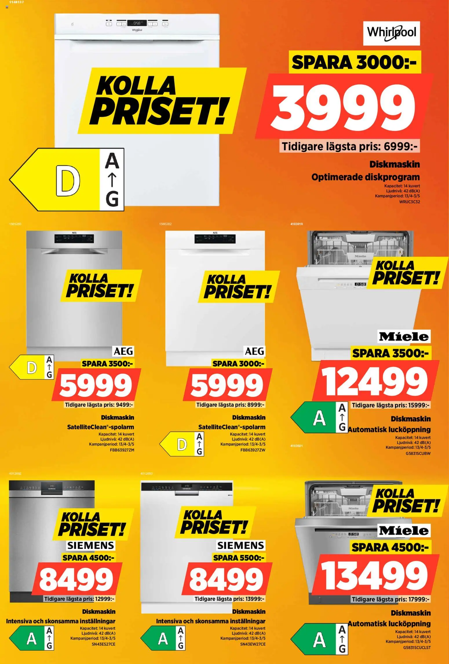 Power reklamblad aktuell från 27.04.2026 | Sida: 24 | Produkter: Diskmaskin, Kuvert