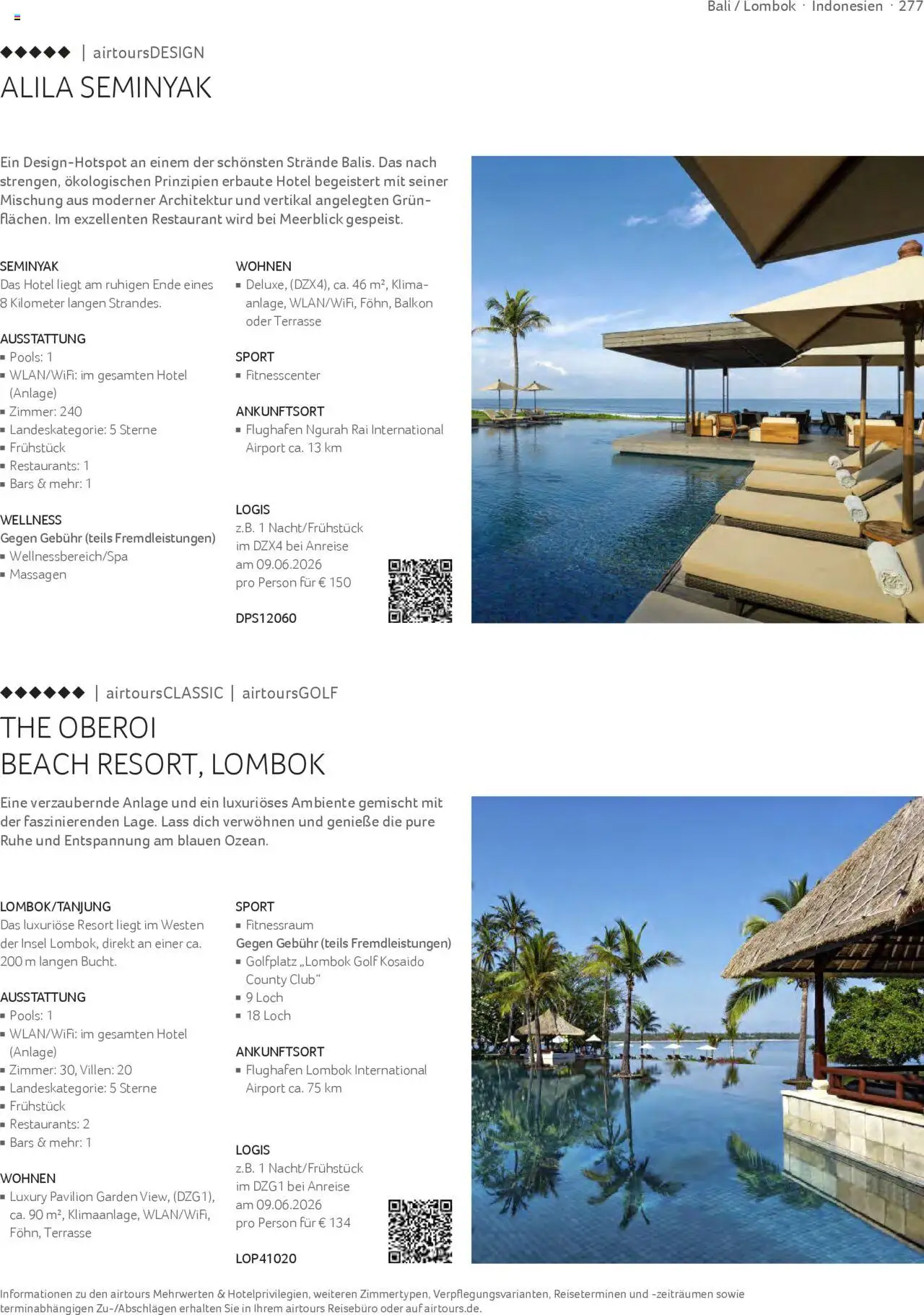 TUI airtours Katalog  Erstklassige Fernreisen 2025/26 – gültig ab 01.11.2025 | Seite: 277