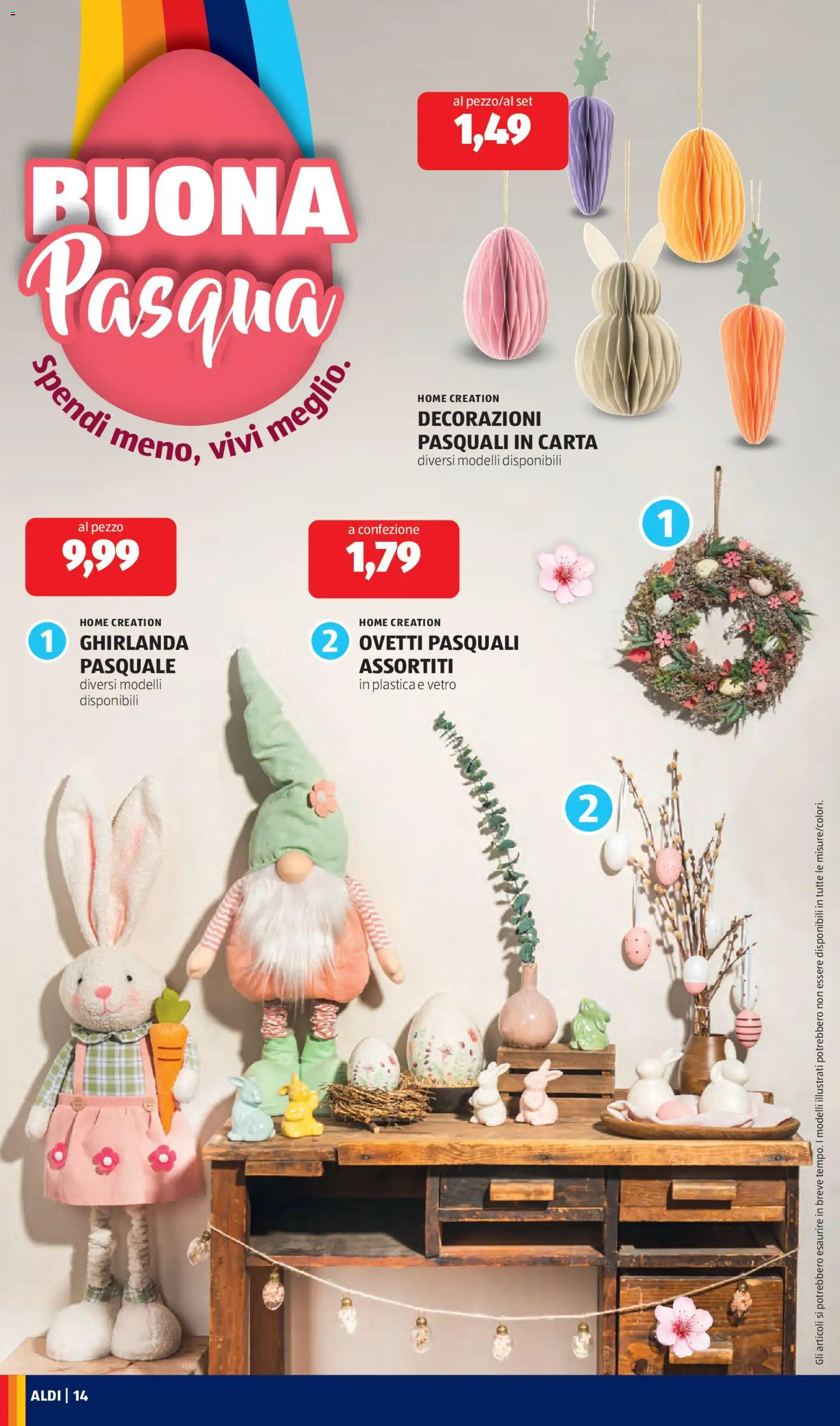Volantino Aldi del 09.03.2026 | Pagina: 14 | Prodotti: Decorazioni