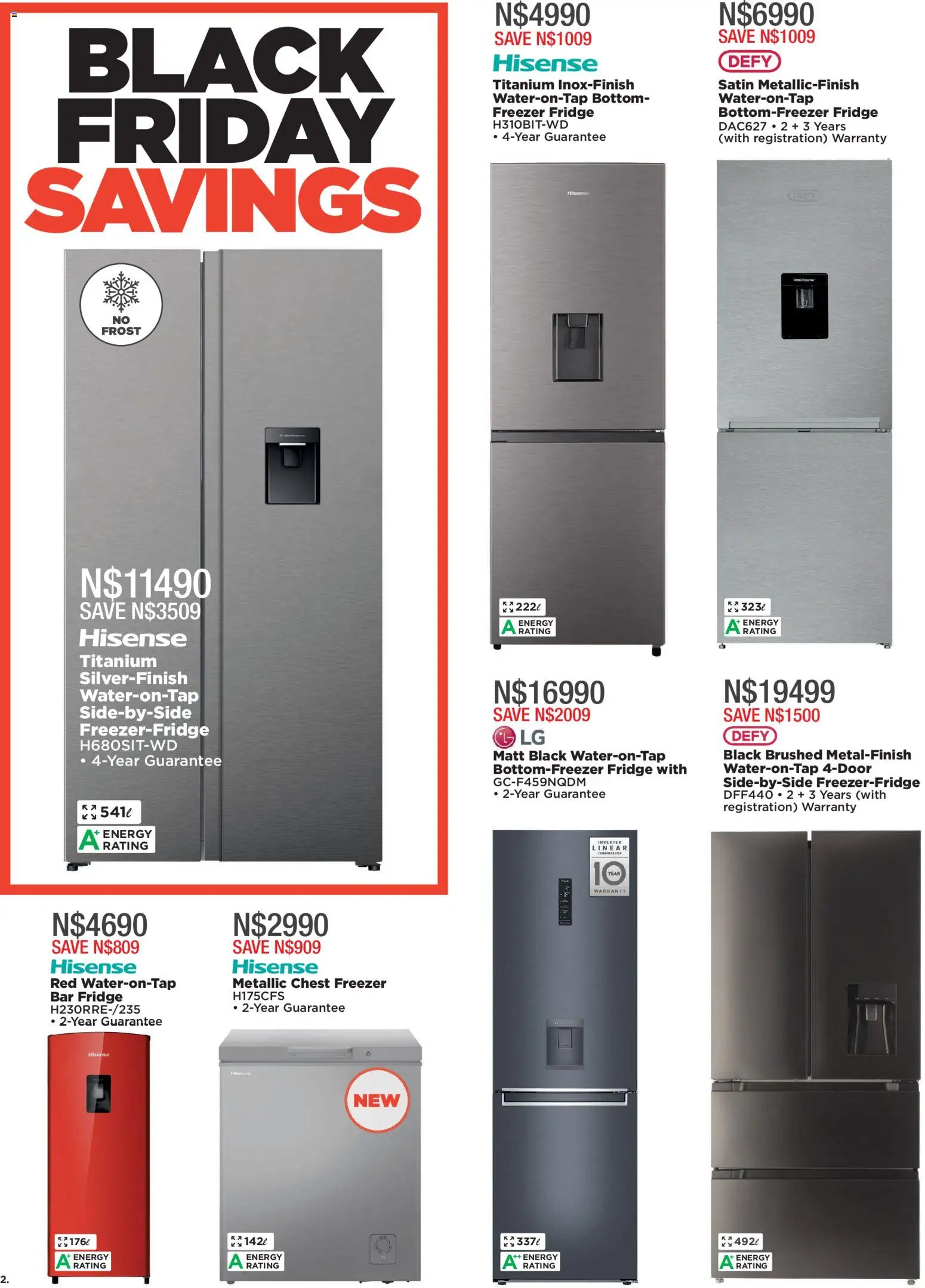 New House and Home catalogue – valid from 24.11.2025 | Page: 2 | Products: Freezer, Freezer fridge, Fridge, Chest freezer