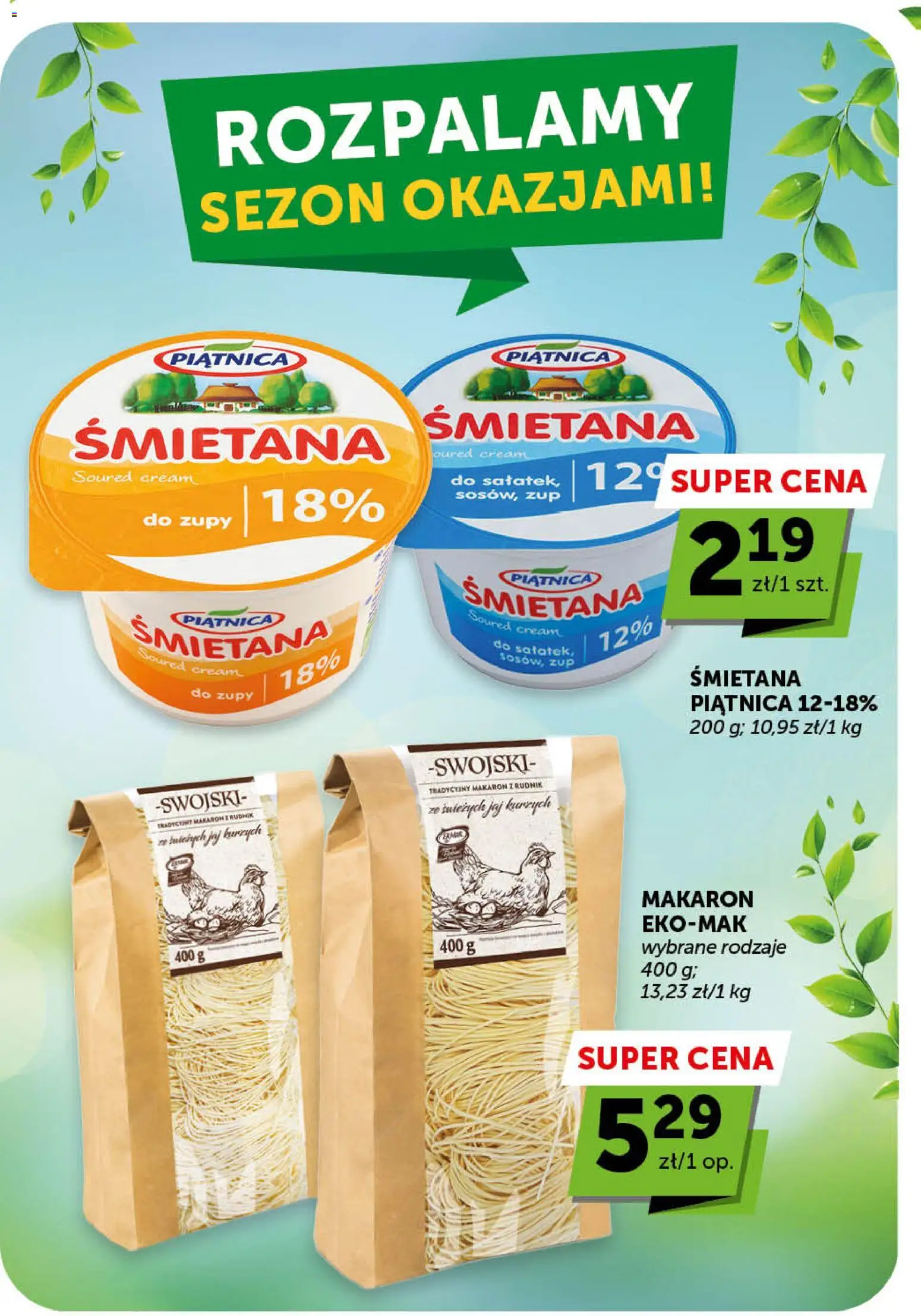 Euro Sklep gazetka od 30.04.2026 | Strona: 3 | Produkty: Śmietana, Makaron