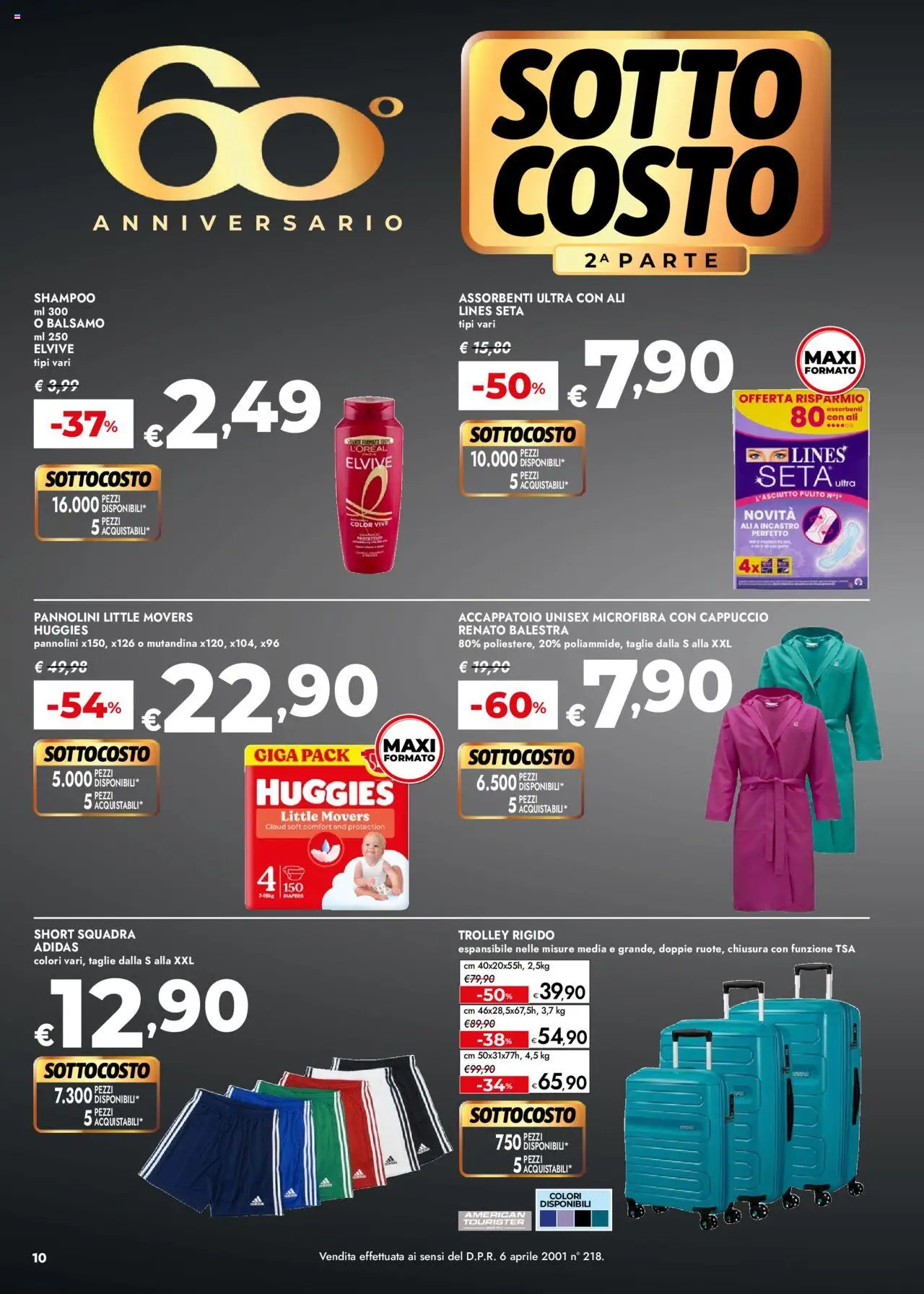 Volantino bennet del 05.06.2025 | Pagina: 10 | Prodotti: Shampoo, Pannolini, Accappatoio, Trolley