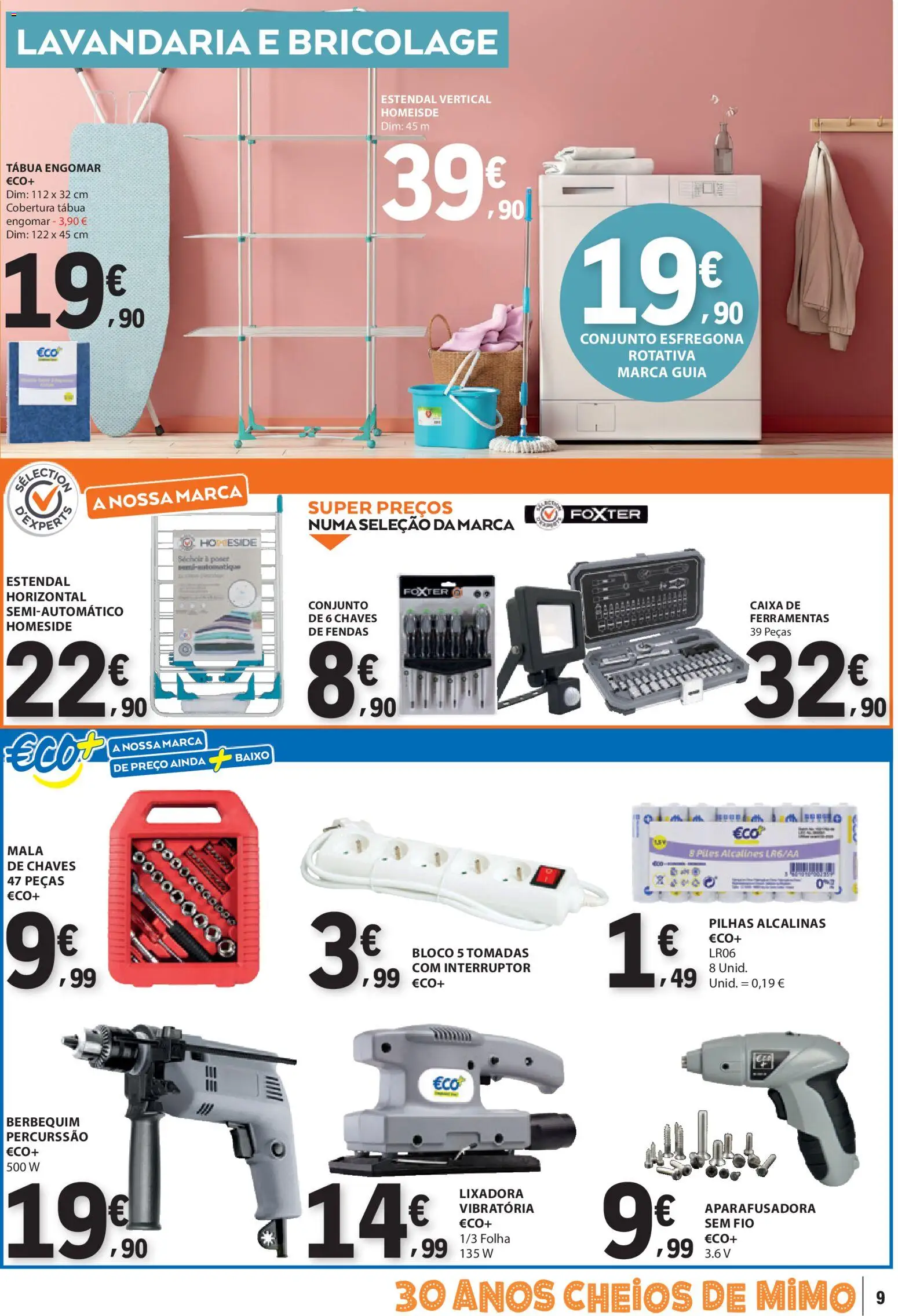 E.Leclerc folheto Não Alimentar │ válido de 23.10.2025 | Página: 9 | Produtos: Interruptor, Ferramentas, Pilhas, Caixa