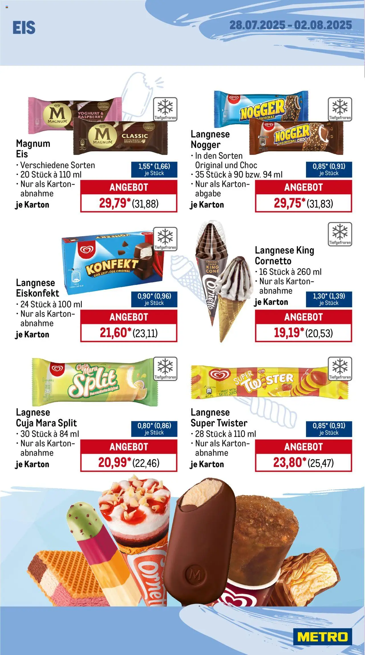 Metro Prospekt 	 - gültig ab dem 28.07.2025 | Seite: 12 | Produkte: Langnese