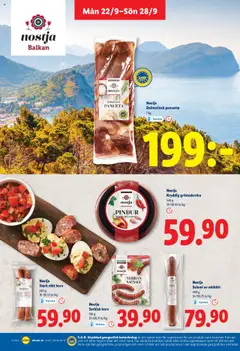 Lidl reklamblad aktuell från 22.09.2025 | Sida: 16 | Produkter: Salami, Nötkött