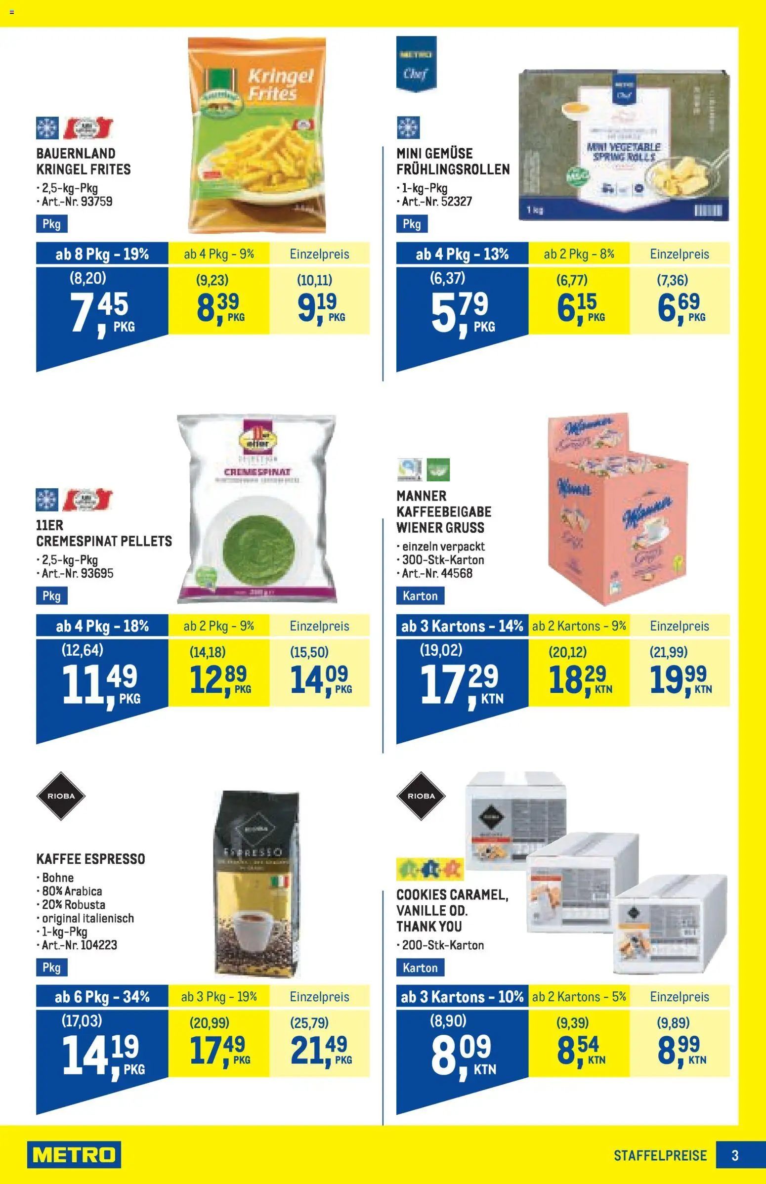 Metro angebote Profi MP08 gültig ab 02.04.2026 | Seite: 3 | Produkte: Gemüse, Kaffee