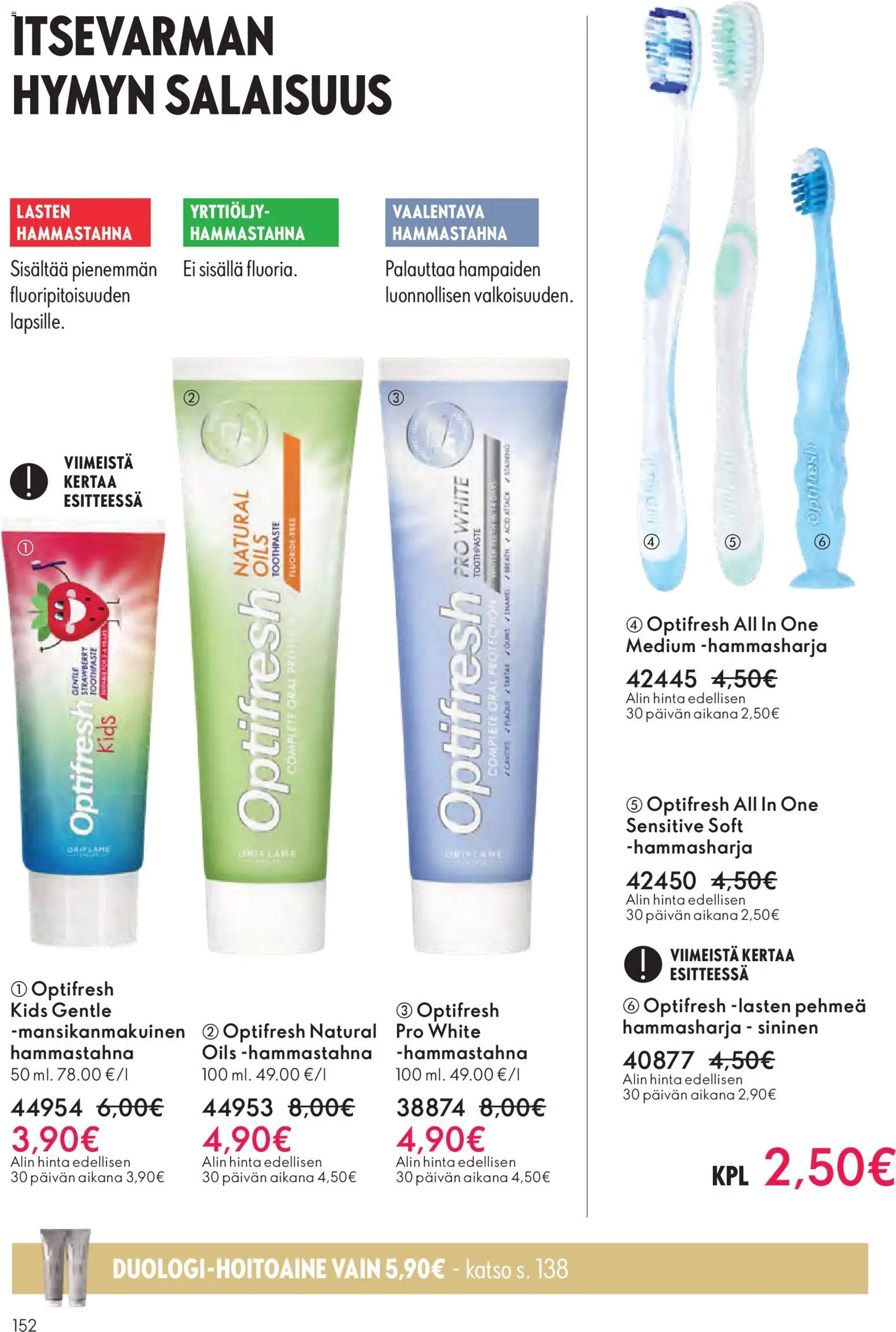 Oriflame - Black Friday – voimassa 19.11.2025 alkaen | Sivu: 152