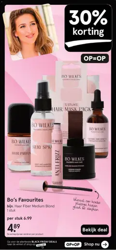 BO WILKES FAVORITE HAIR CARE HAAR PARFUM, VERFRIST DE HAAR LOKKEN - Voorbeeld van een folder van Etos, geldig van 24.11.2025 | Pagina: 103 | Producten: Kan, Parfum, Poeder, Mascara