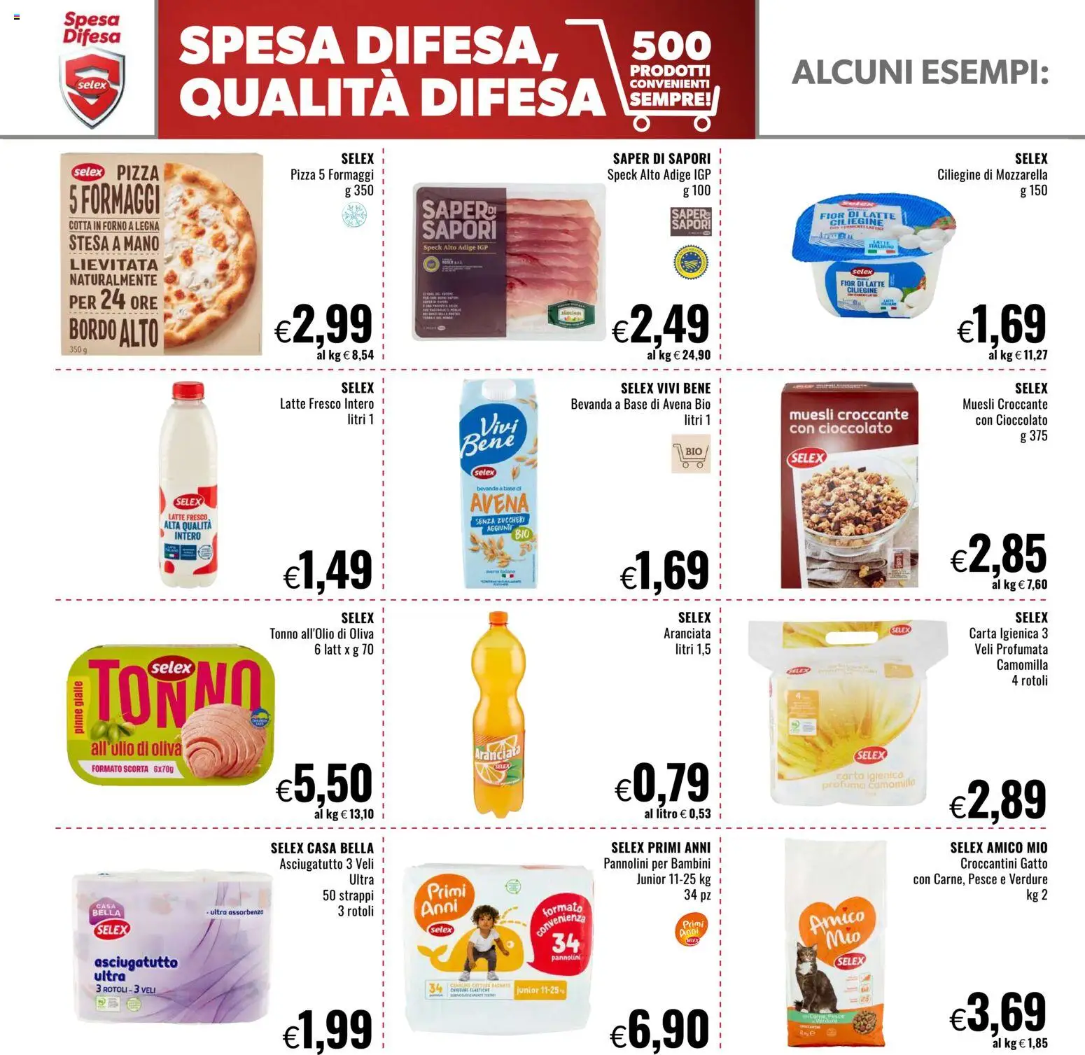 Volantino Famila del 28.12.2025 | Pagina: 16 | Prodotti: Cioccolato, Verdure, Pinne, Tonno