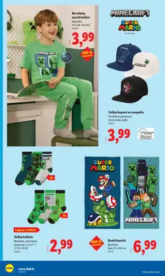 LIDL leidinys galioja nuo 30.03.2026 | Puslapis: 28 | Prekių: Kepurė, Rankšluostis, Marškinėliai, Kojinės