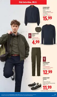 ESMARA MEN® Tenisice, Par. Potplat od TPR-gume. Gornji sloj od mrežastog materijala. Veličine: 41-46* - Pregled kataloga iz trgovine Lidl, vrijedi od 19.02.2026 | Stranica: 41