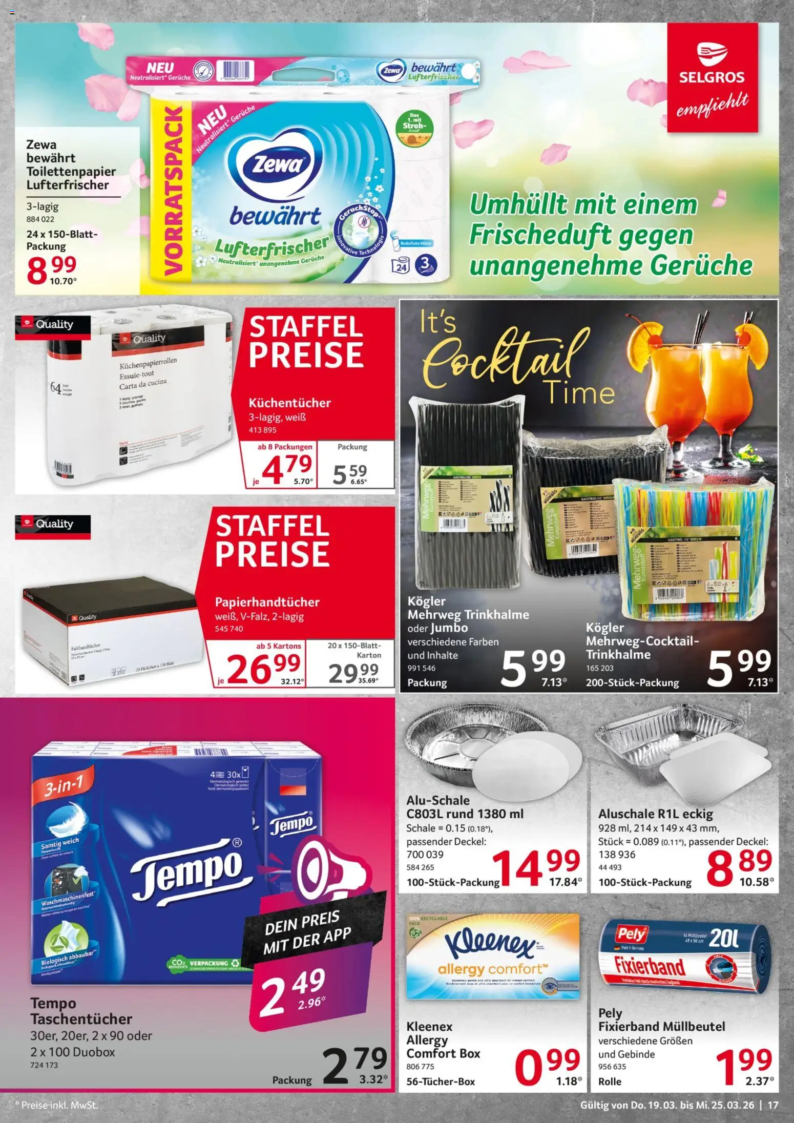 Selgros Prospekt 	 – gültig ab 19.03.2026 | Seite: 17 | Produkte: Box, Zewa, Tempo, Toilettenpapier
