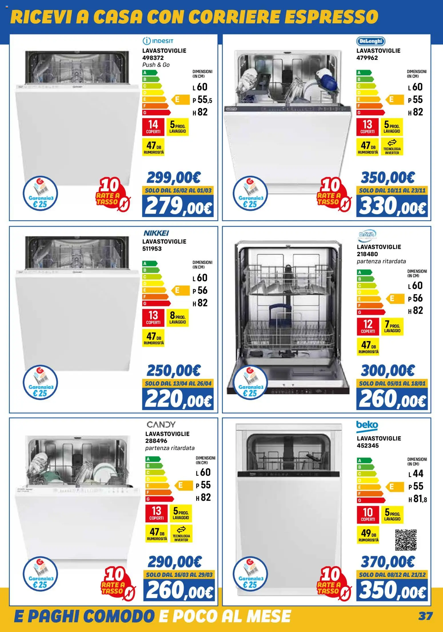 Volantino Orizzonte del 01.11.2025 | Pagina: 37 | Prodotti: Lavastoviglie