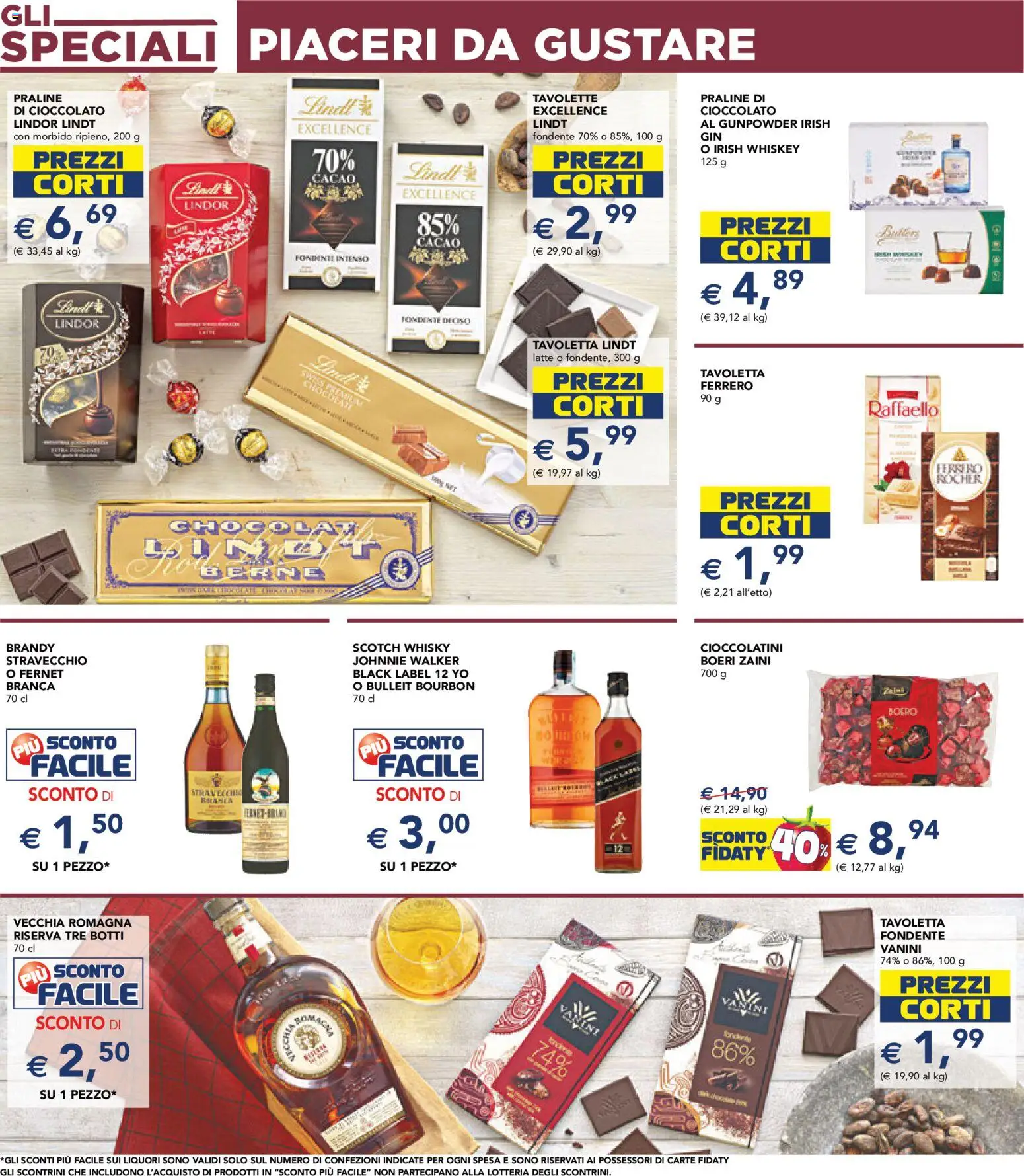 Volantino Esselunga S del 17.11.2025 | Pagina: 16 | Prodotti: Cioccolato, Cacao, Cioccolatini, Brandy