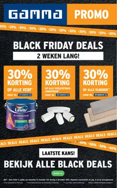 GAMMA - Black Friday - Voorbeeld van een folder van GAMMA, geldig van 19.11.2025