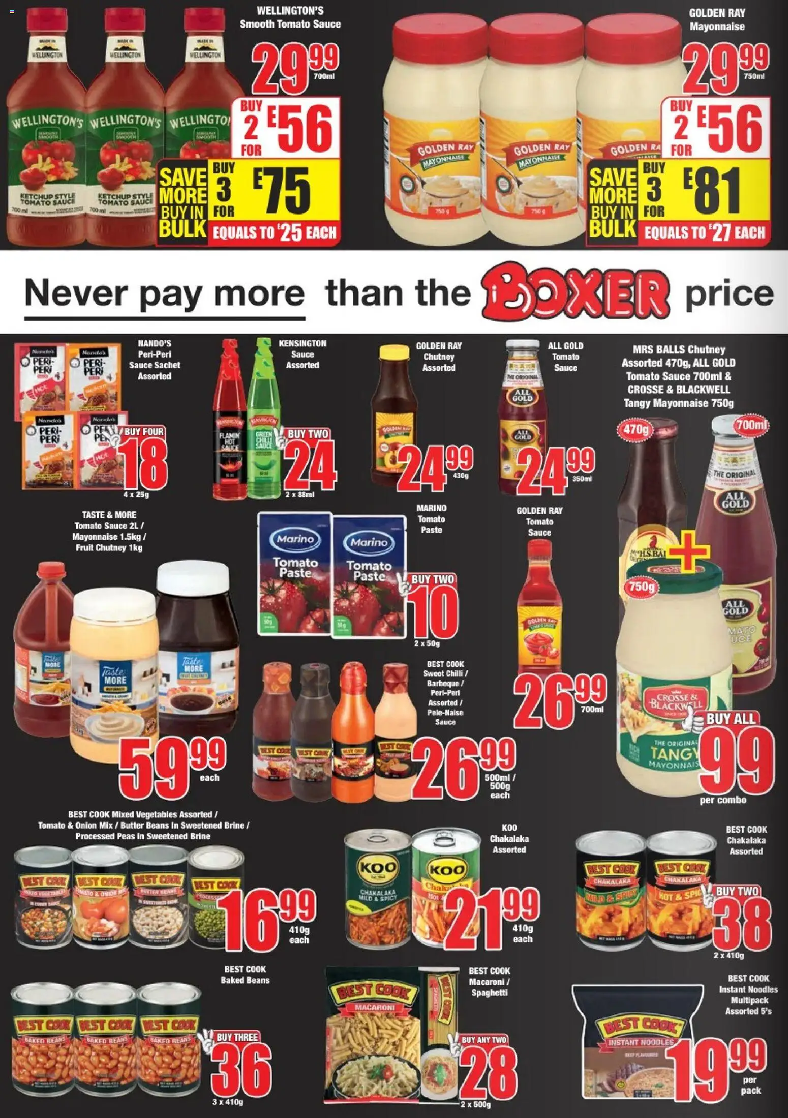 New Boxer catalogue – valid from 24.11.2025 | Page: 6 | Products: Beans, Baked beans, Butter, Fruit