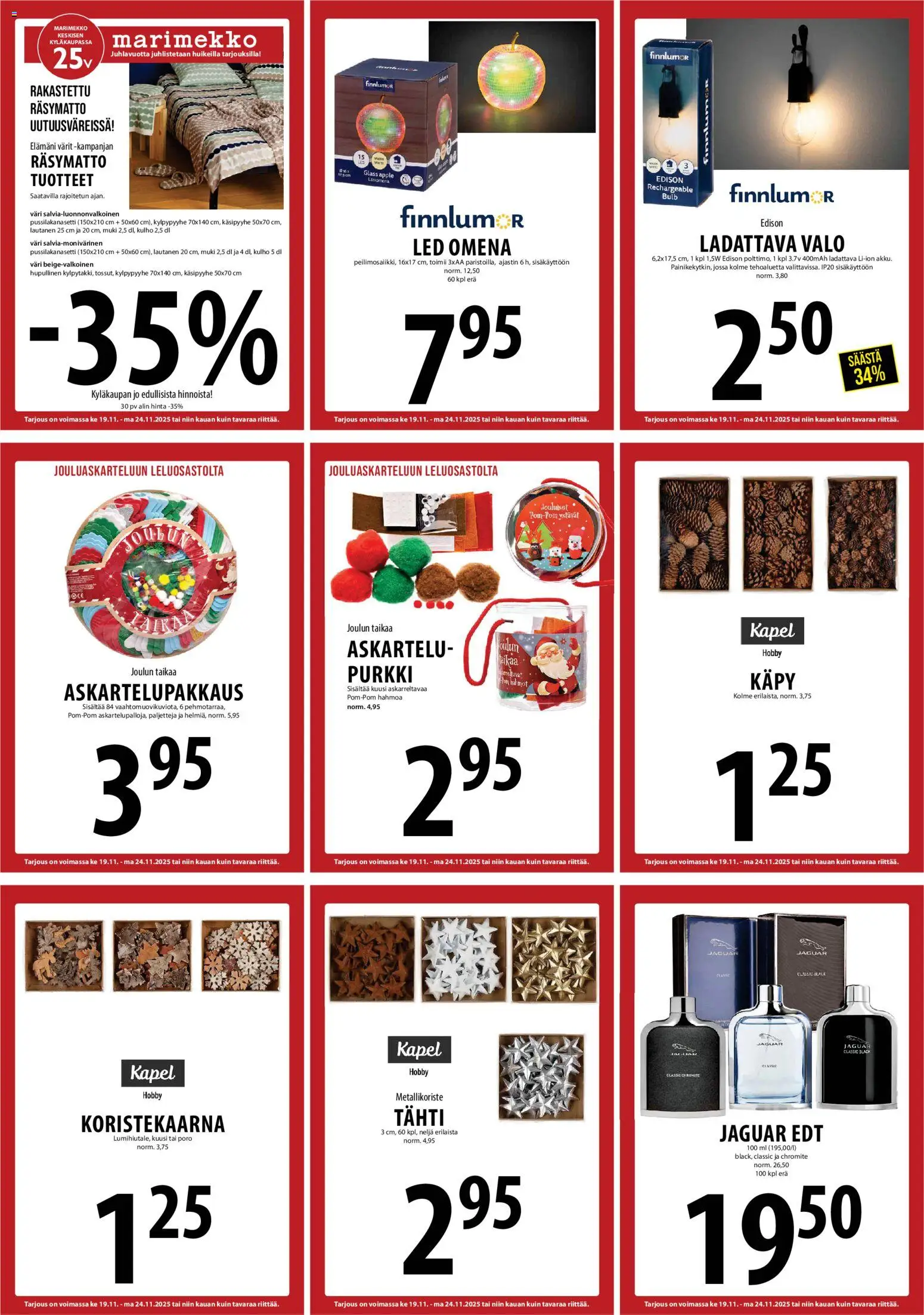 Tuuri tarjoukset – voimassa 19.11.2025 alkaen | Sivu: 15 | Tuotteet: Pussilakanasetti, Muki, Lautanen