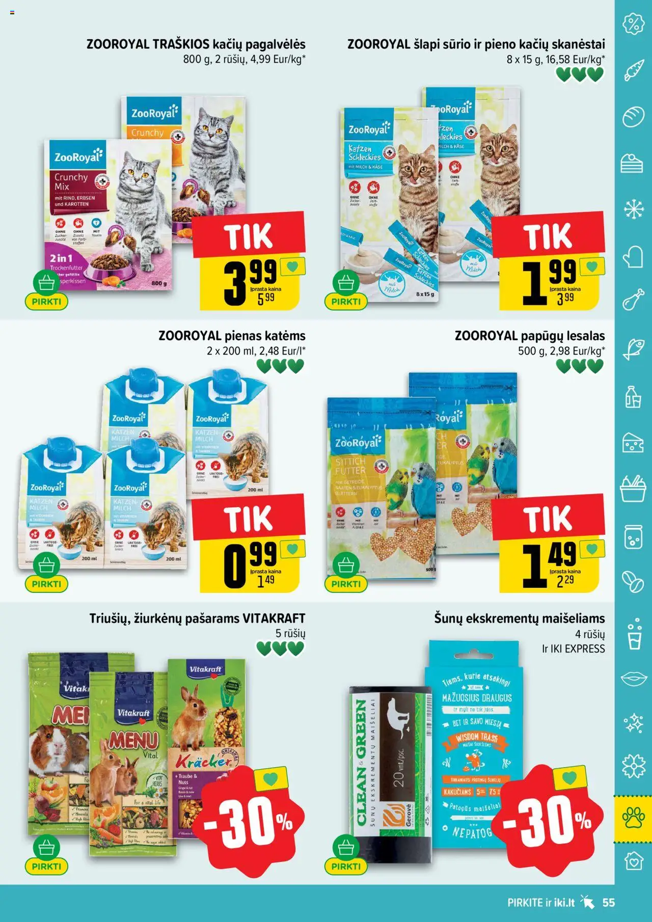 IKI - Leidinys│galioja nuo 11.08.2025 | Puslapis: 55 | Prekių: Pienas
