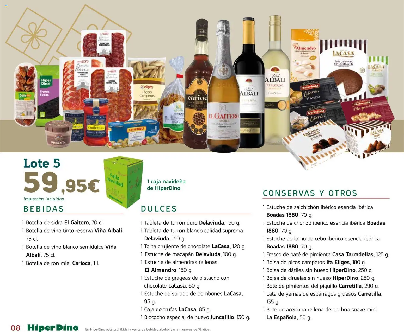 HiperDino - Catálogo Lotes y Cestas │ válido desde el 10.11.2025 | Página: 8 | Productos: Ψηφιακή κάμερα, Ron, Chocolate, Tableta