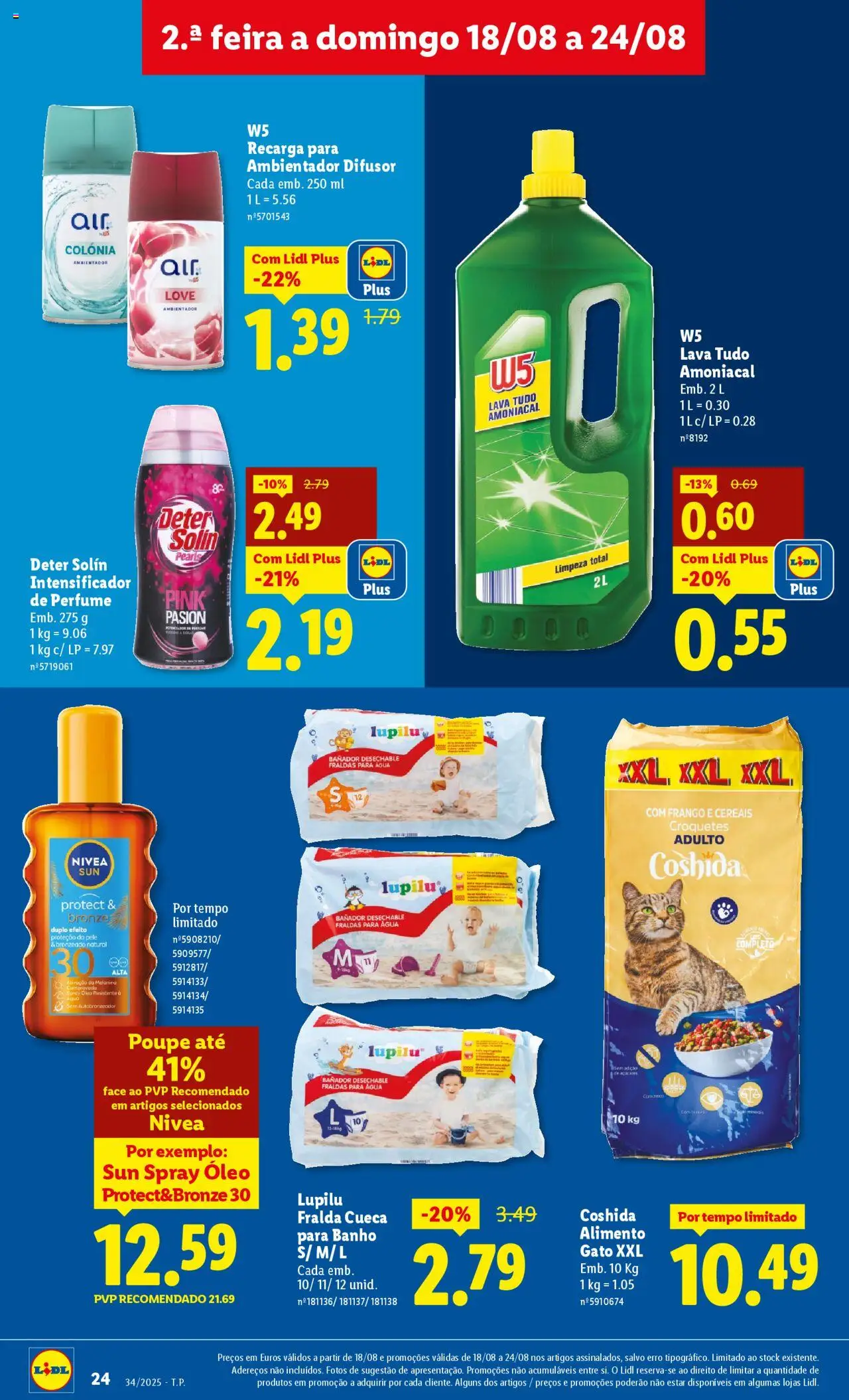 Lidl folheto │ válido de 18.08.2025 | Página: 24 | Produtos: Agua, Frango, Cereais, Difusor